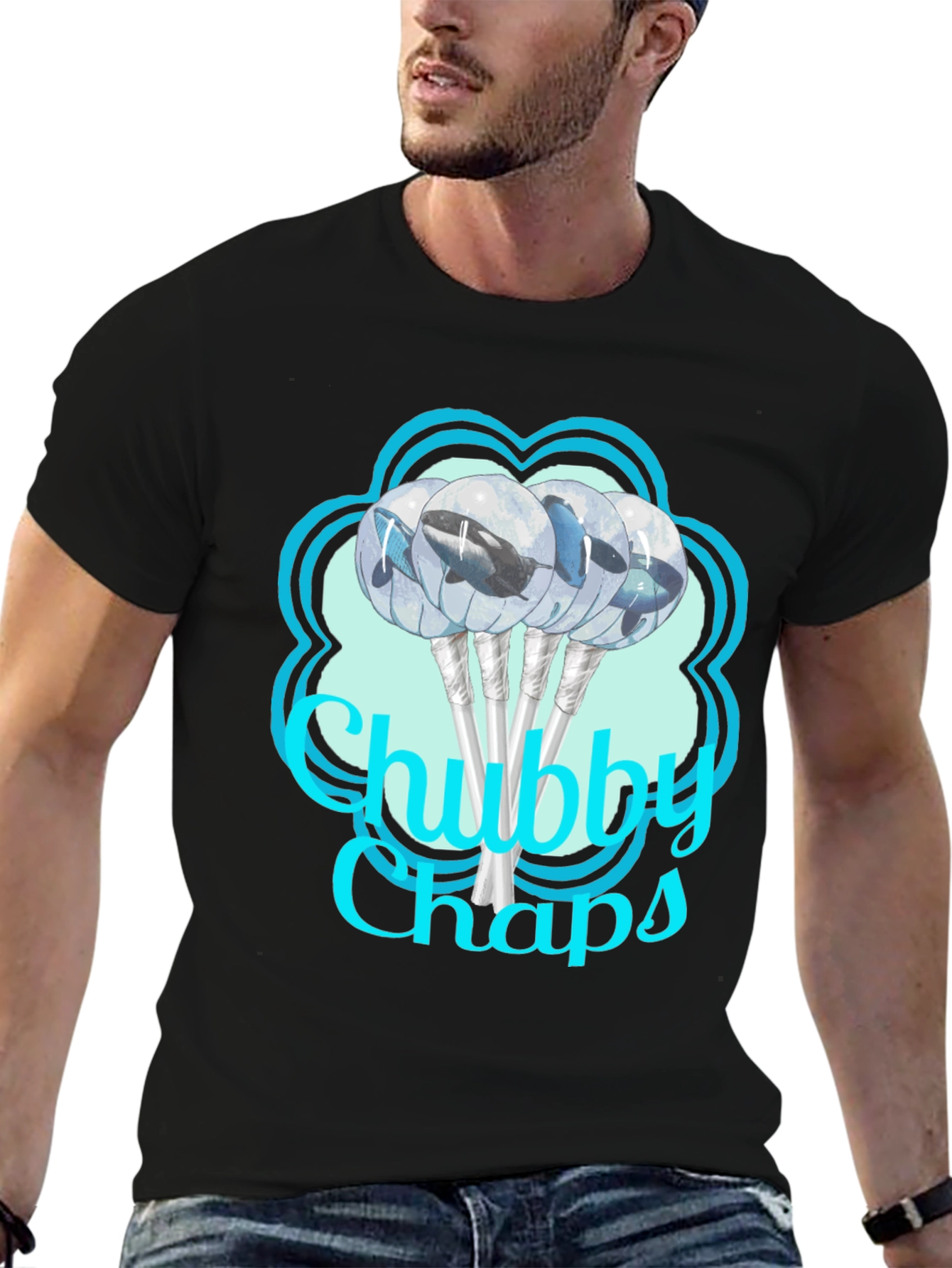 Chubby Chaps Whale Lollipop Graphic Tee