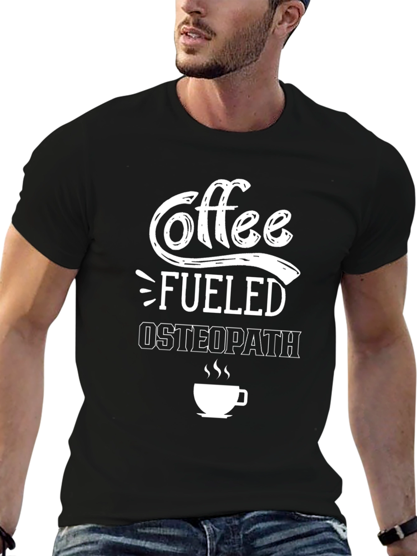 Coffee Fueled Osteopath T-Shirt - Black