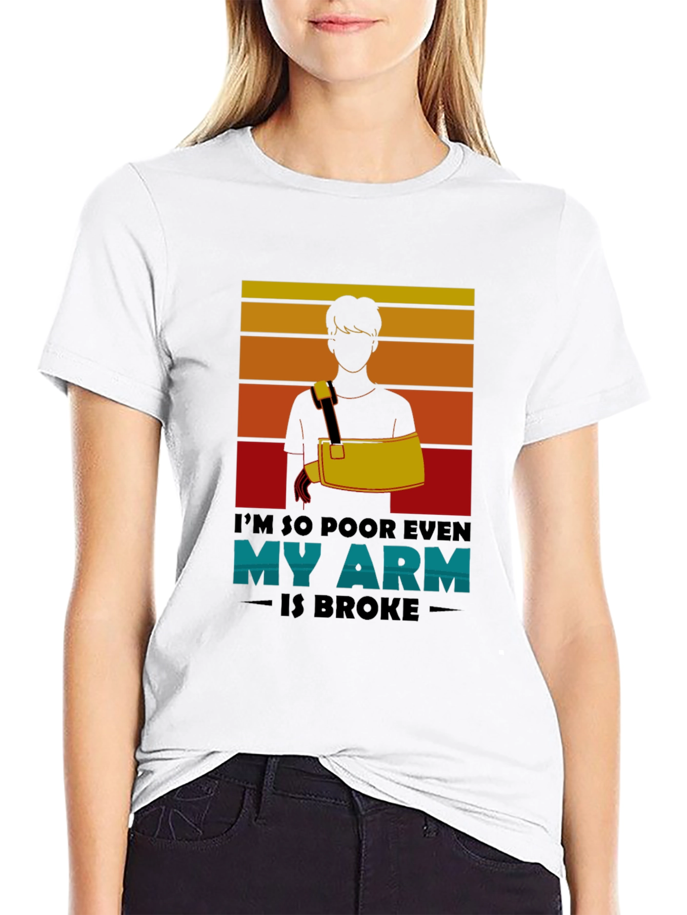 Im So Poor Broken Arm Graphic Tee