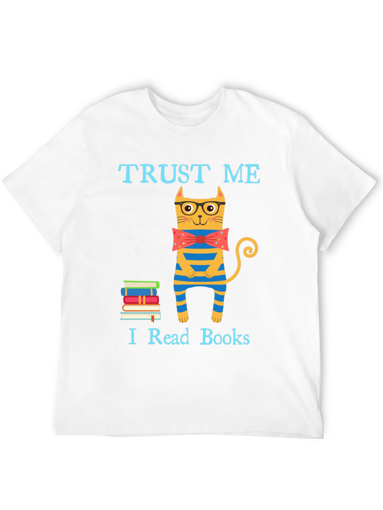 Trust Me I Read Books Funny Cat T-Shirt