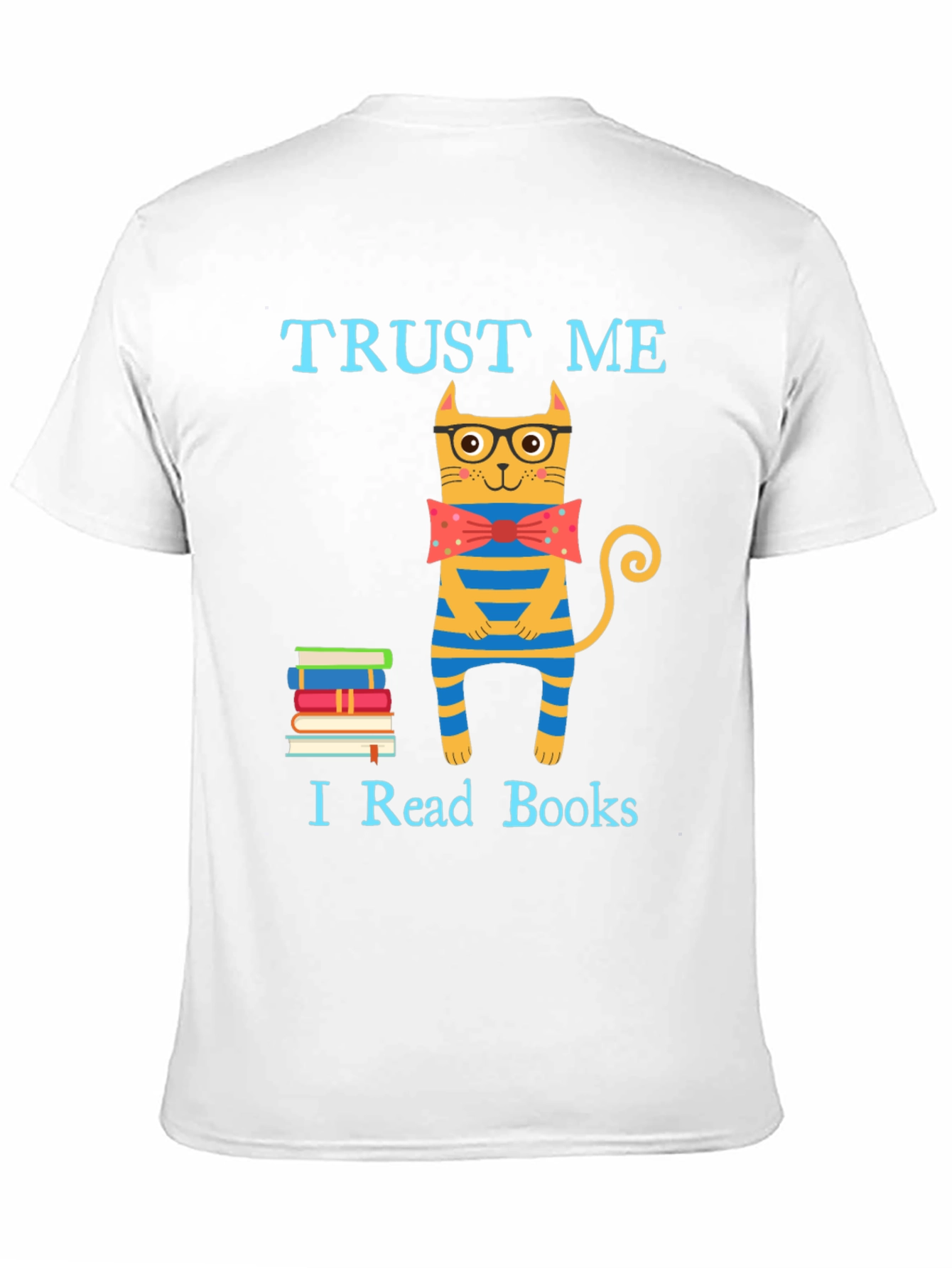 Trust Me I Read Books Funny Cat T-Shirt