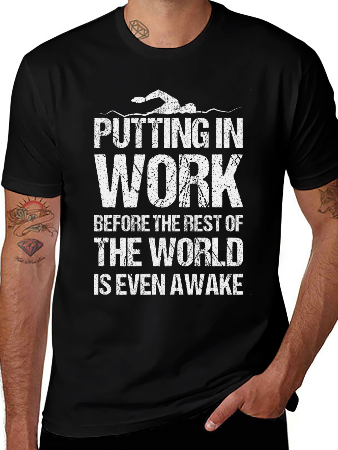 Swimmer T-Shirt - Putting In Work