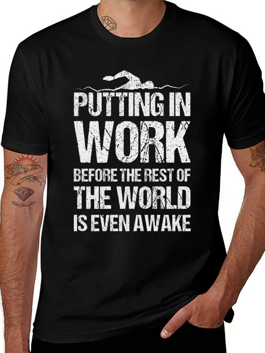 Swimmer T-Shirt - Putting In Work