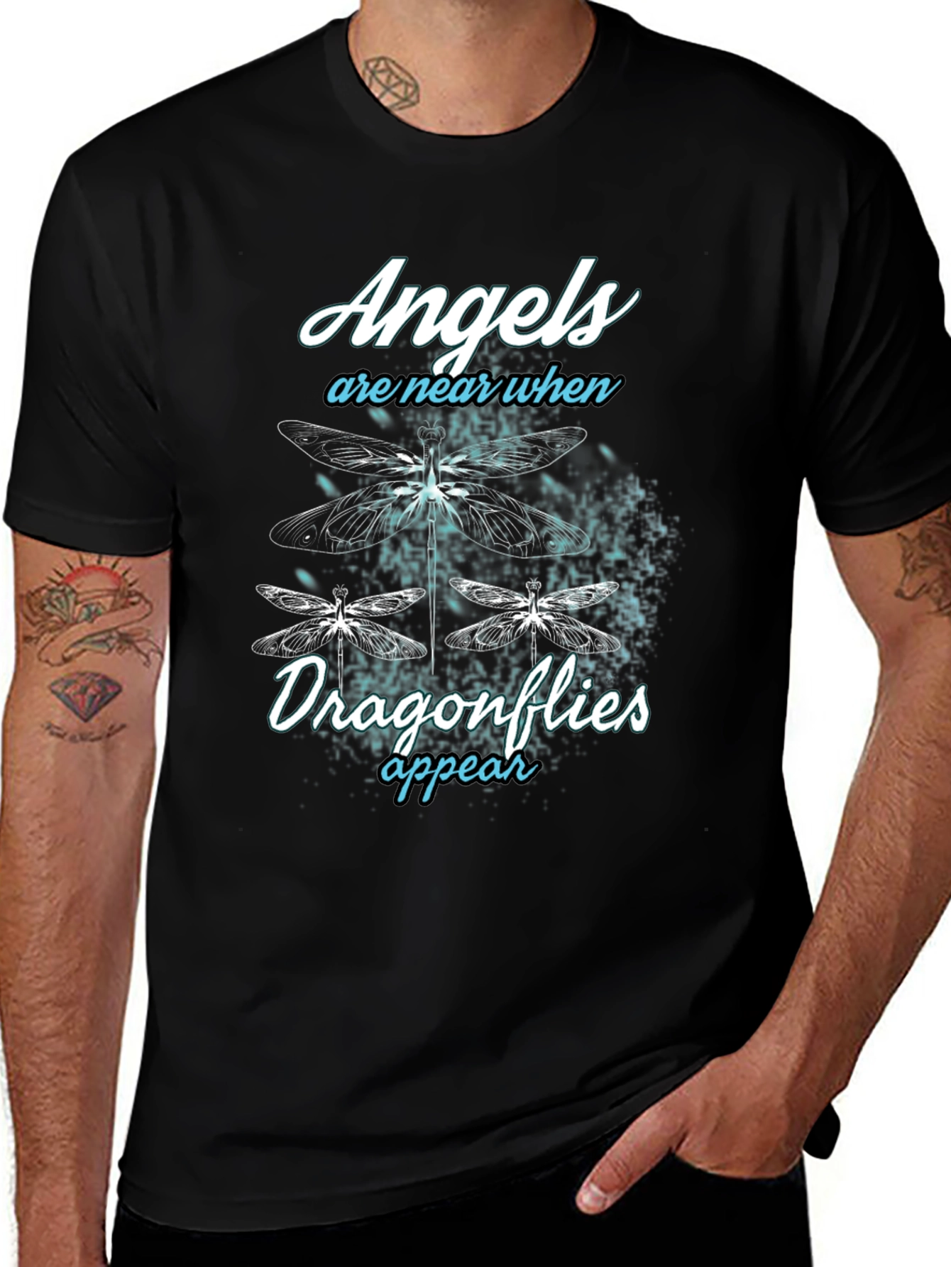 Angels and Dragonflies Graphic T-Shirt