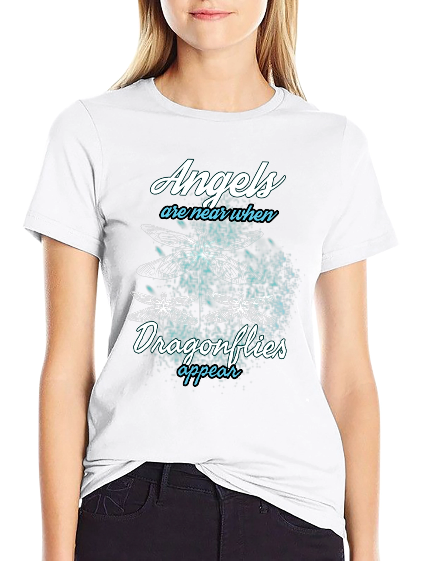 Angels and Dragonflies Graphic T-Shirt