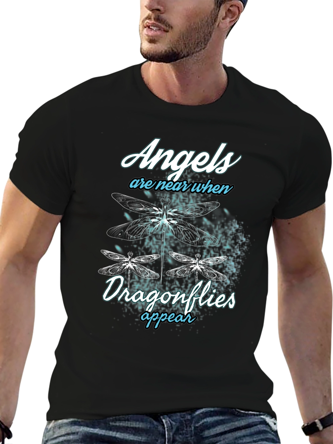 Angels and Dragonflies Graphic T-Shirt