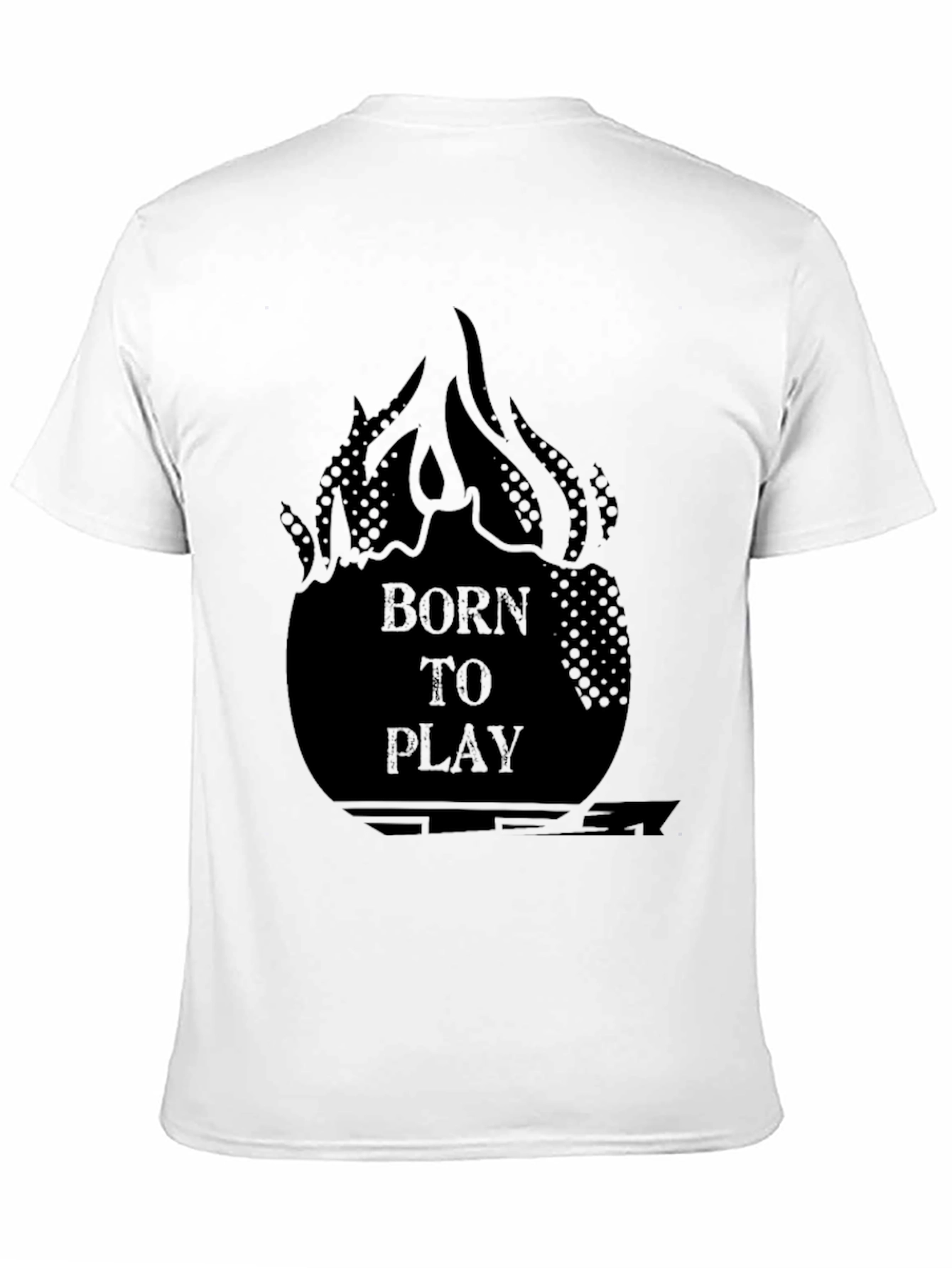 Born to Play Graphic Tee - Black