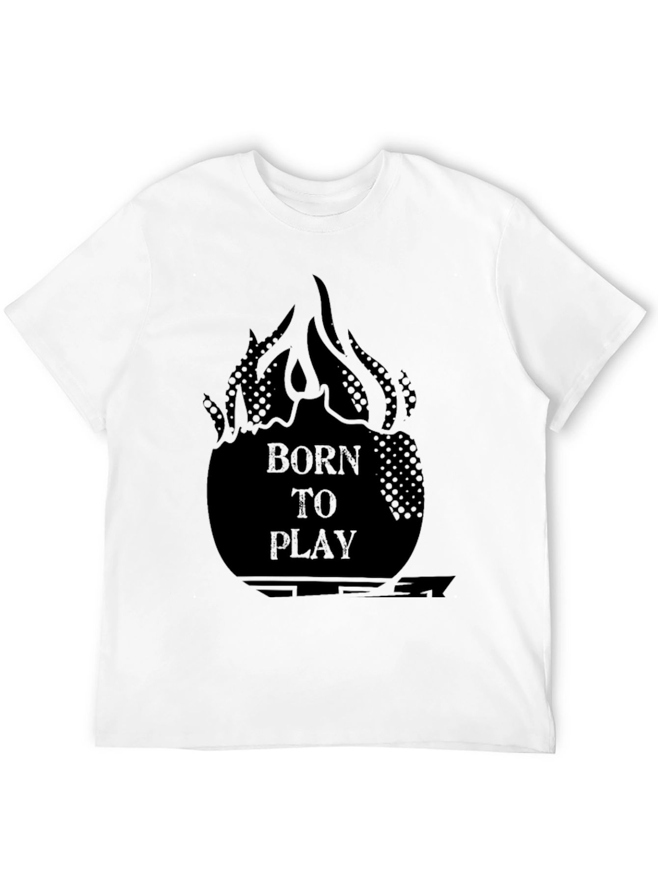Born to Play Graphic Tee - Black