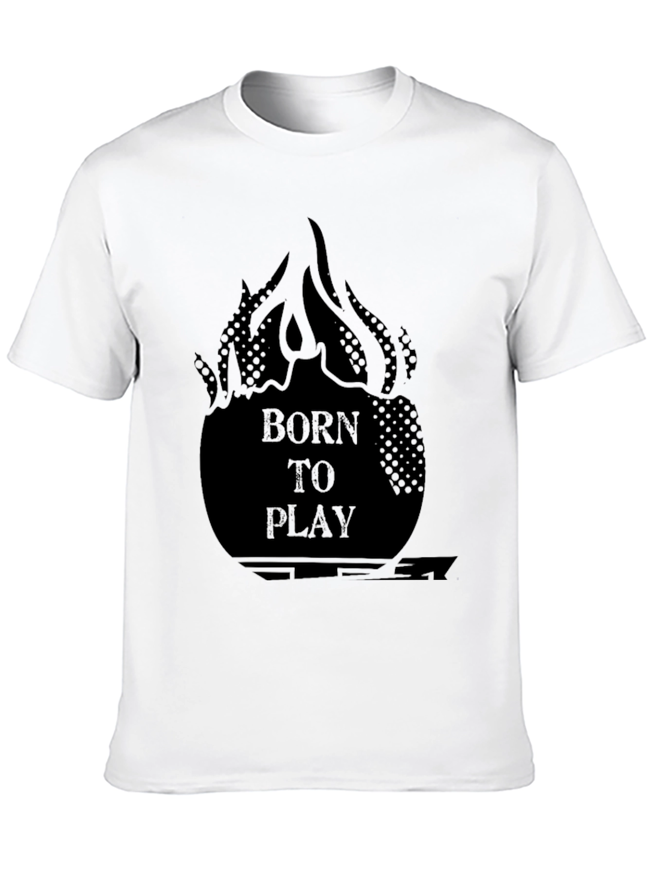 Born to Play Graphic Tee - Black