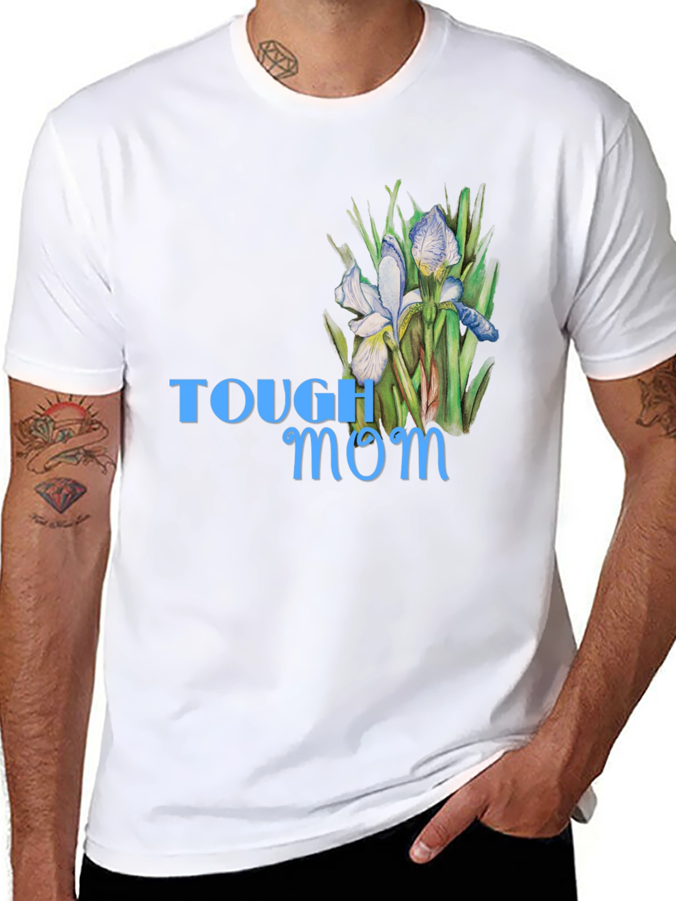 Tough Mom Floral T-Shirt - Stylish Comfort