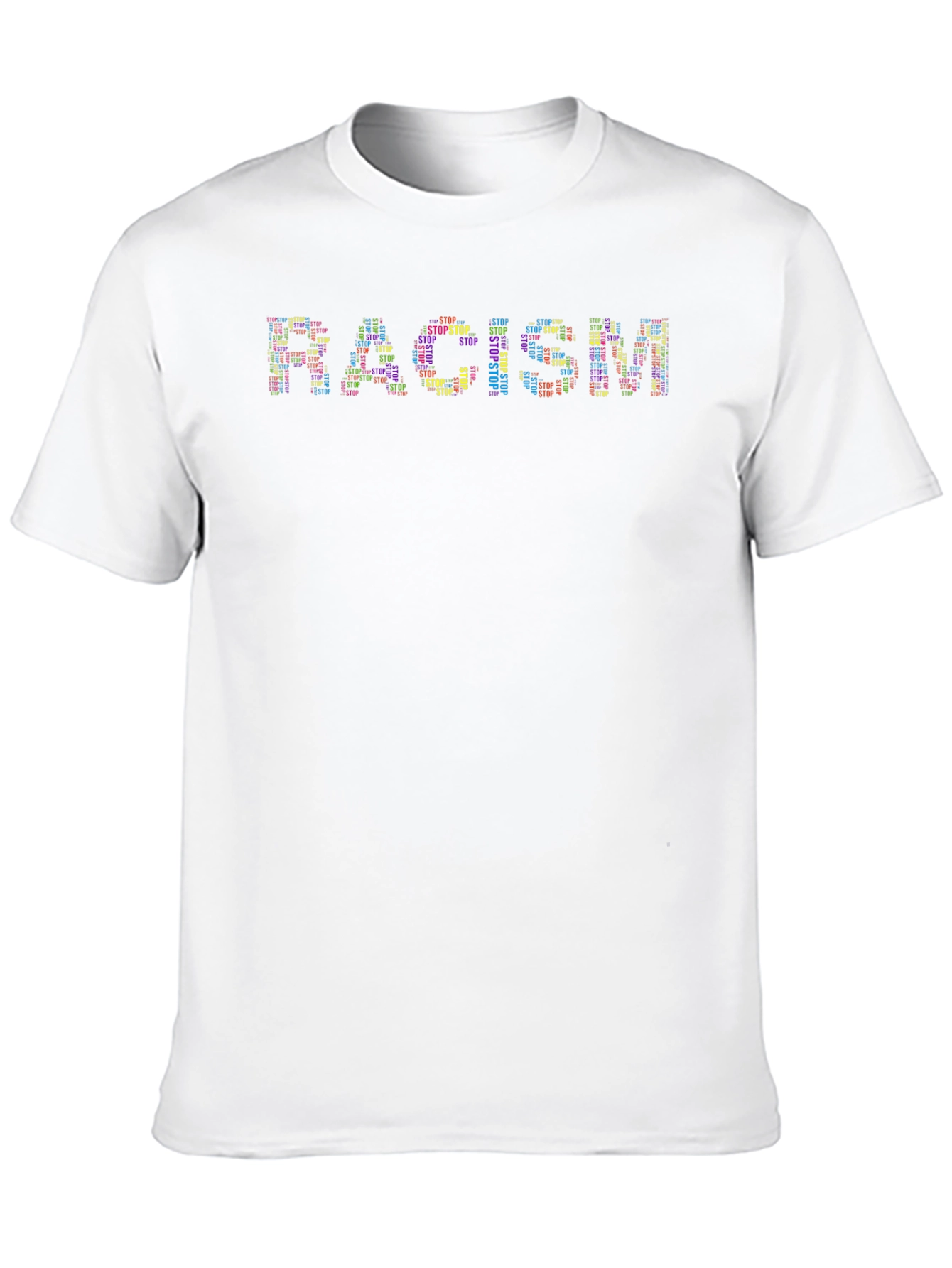 Stop Racism Graphic Tee - Black Unisex T-Shirt