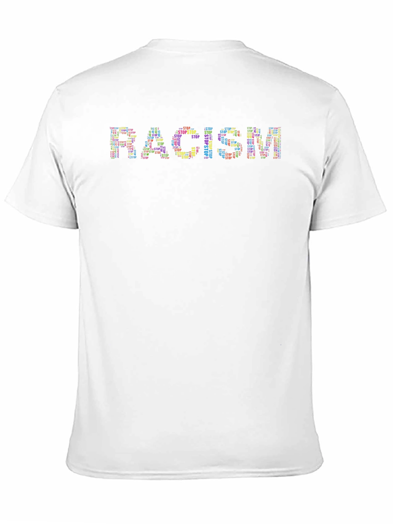 Stop Racism Graphic Tee - Black Unisex T-Shirt