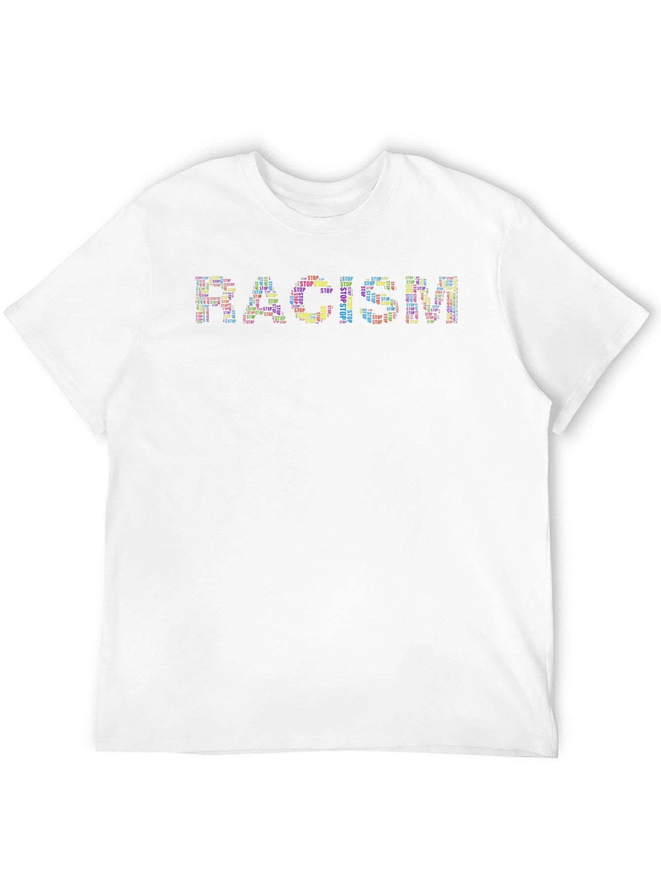 Stop Racism Graphic Tee - Black Unisex T-Shirt
