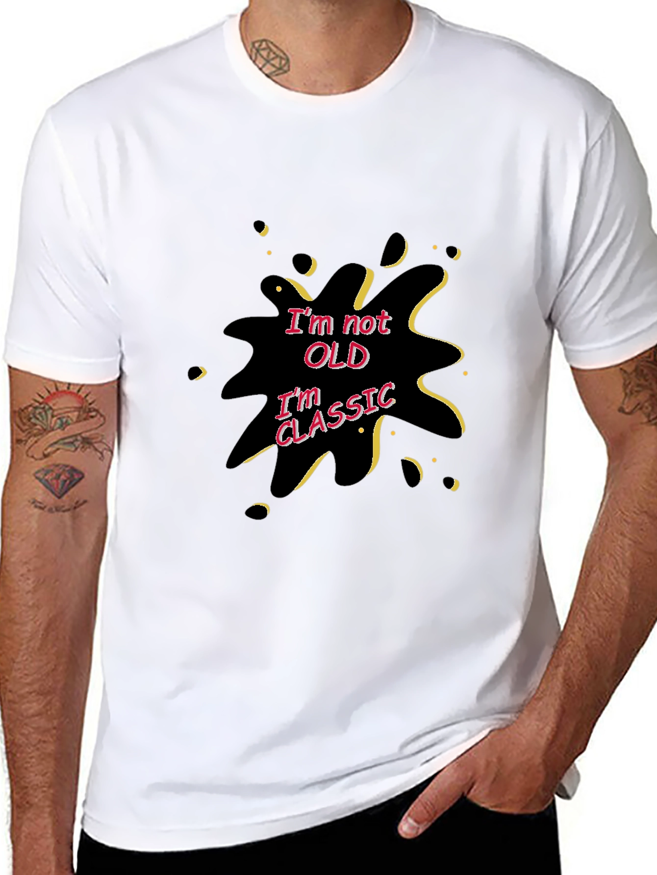 Im Not Old Im Classic Black Graphic T-Shirt