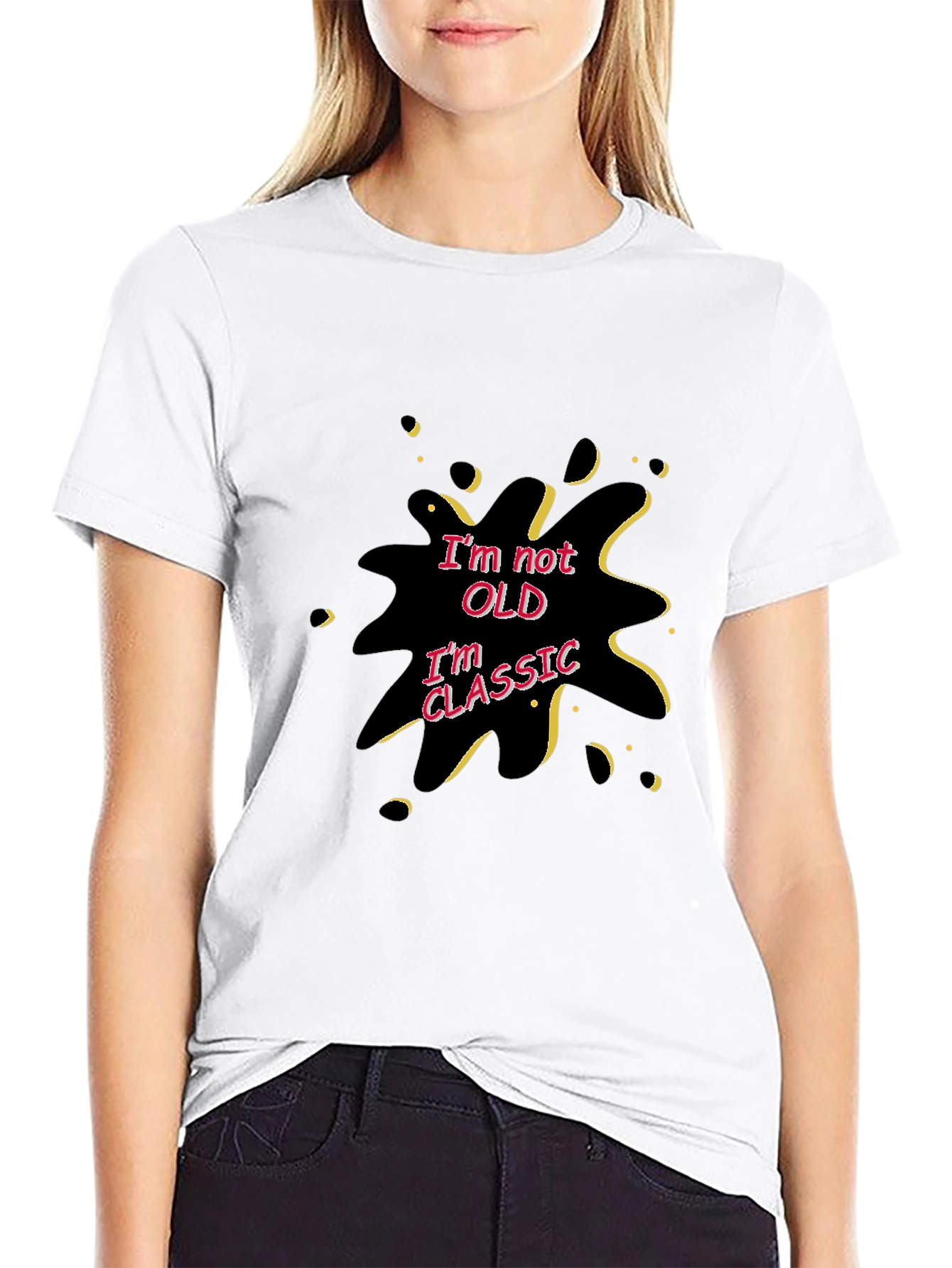 Im Not Old Im Classic Black Graphic T-Shirt