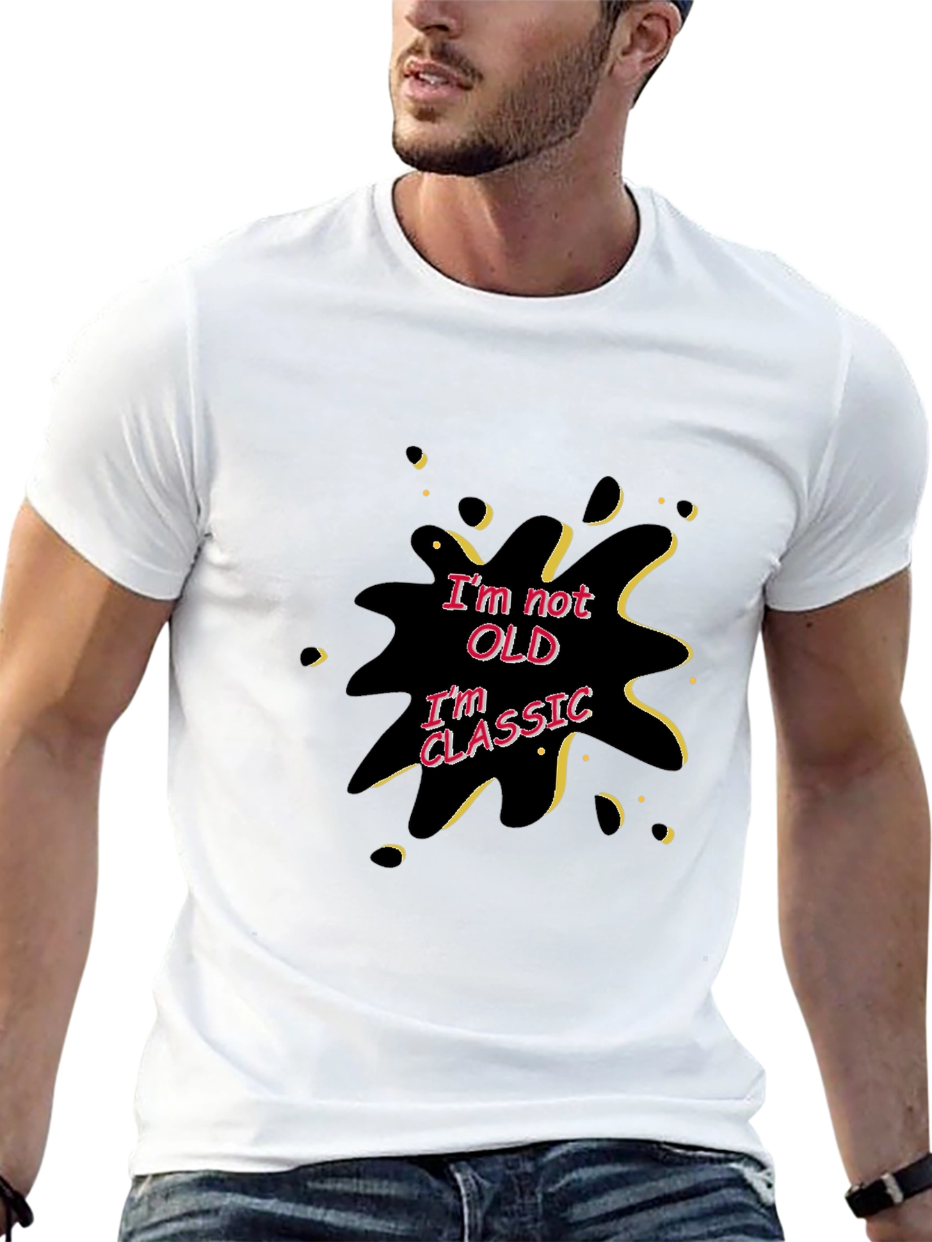 Im Not Old Im Classic Black Graphic T-Shirt