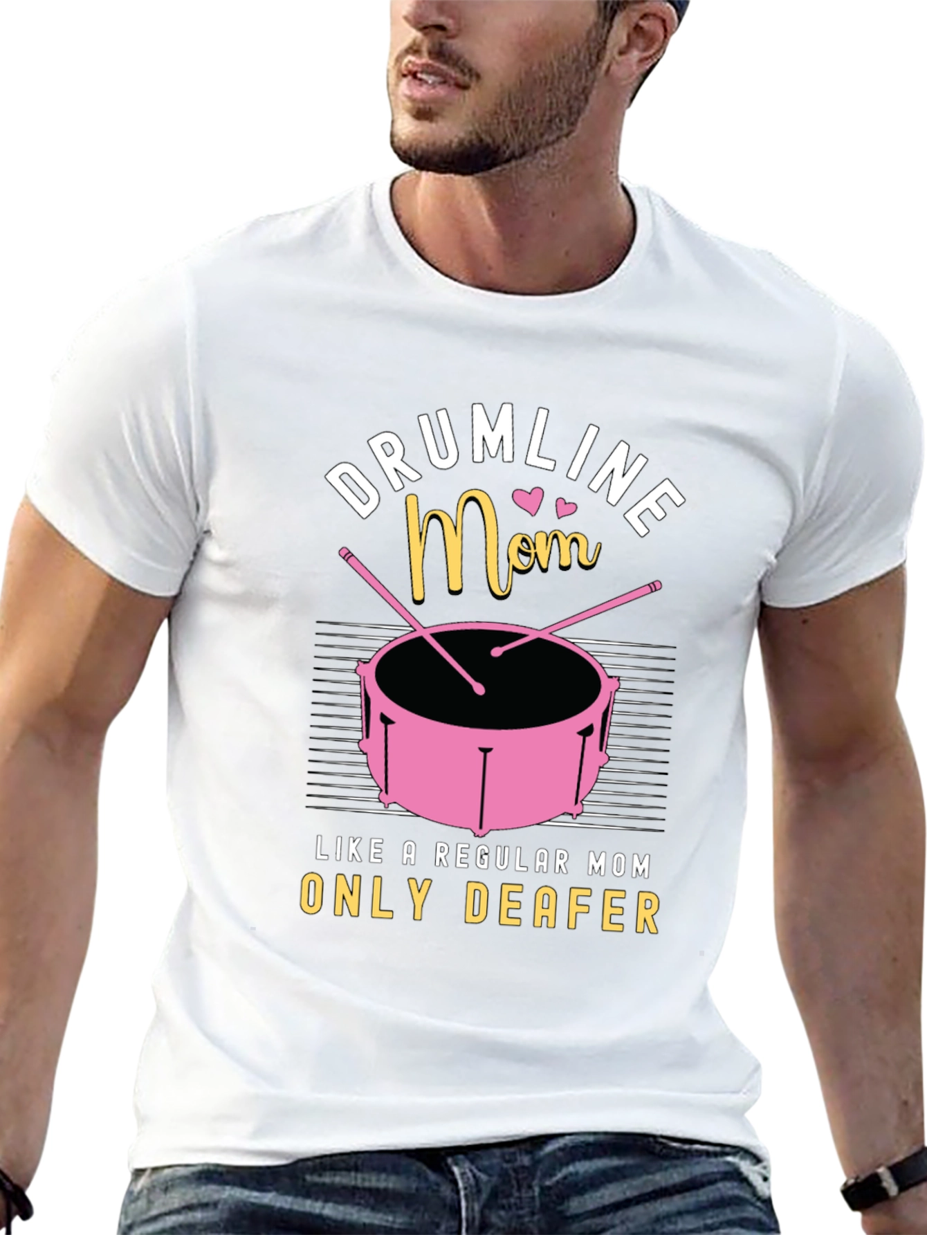 Drumline Mom Graphic T-Shirt - Music Lover Tee