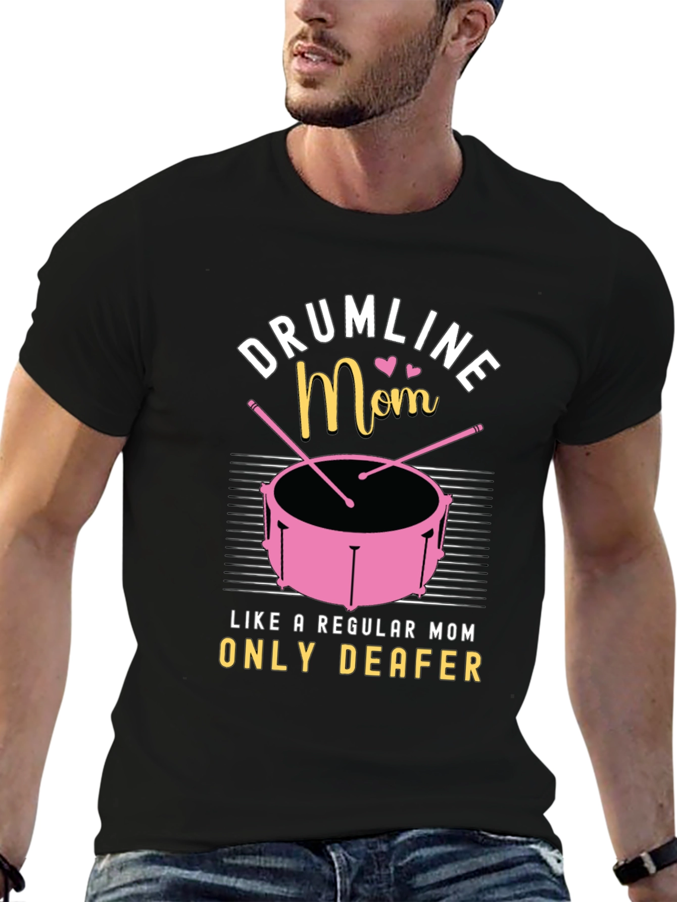 Drumline Mom Graphic T-Shirt - Music Lover Tee