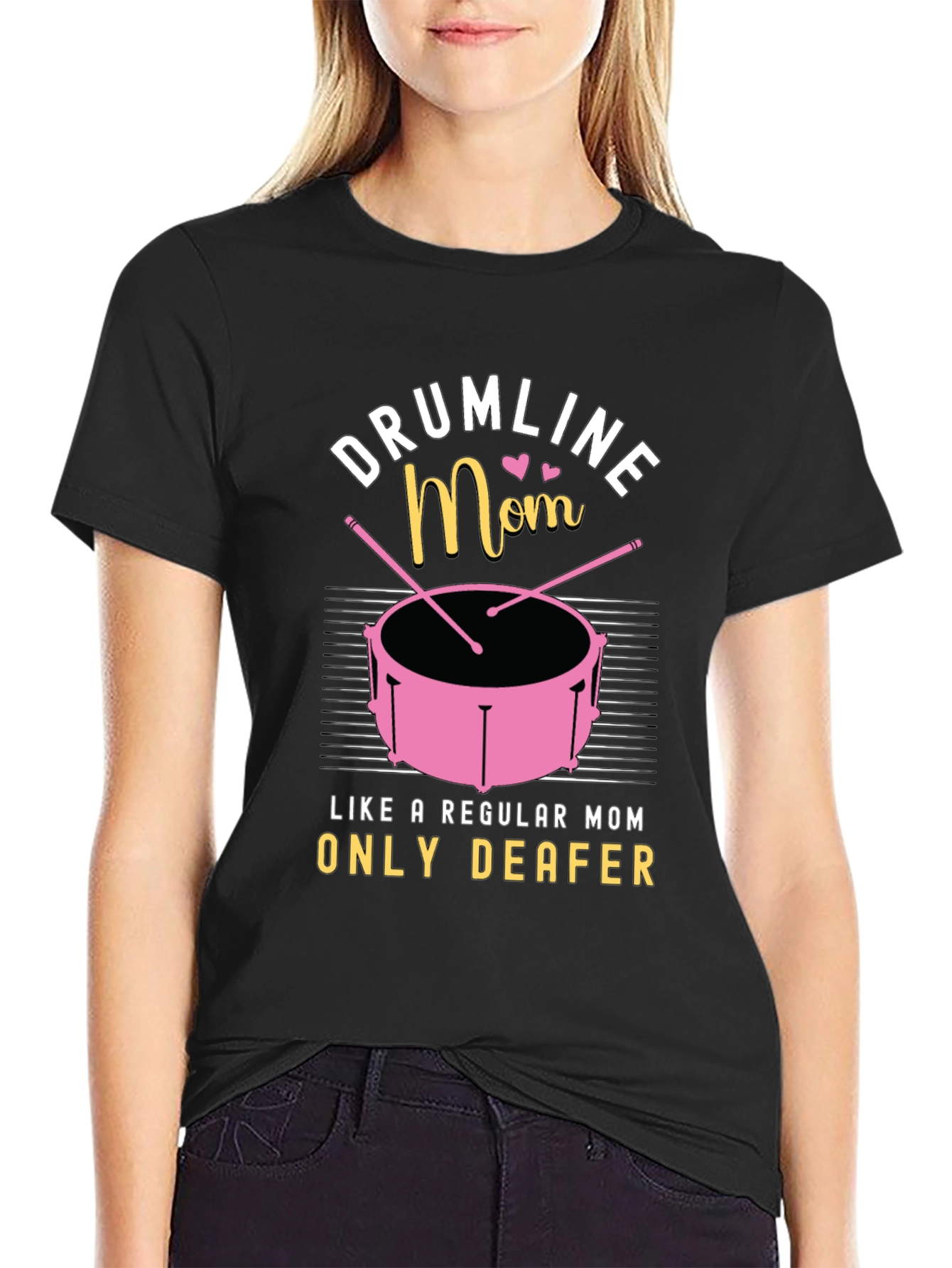 Drumline Mom Graphic T-Shirt - Music Lover Tee