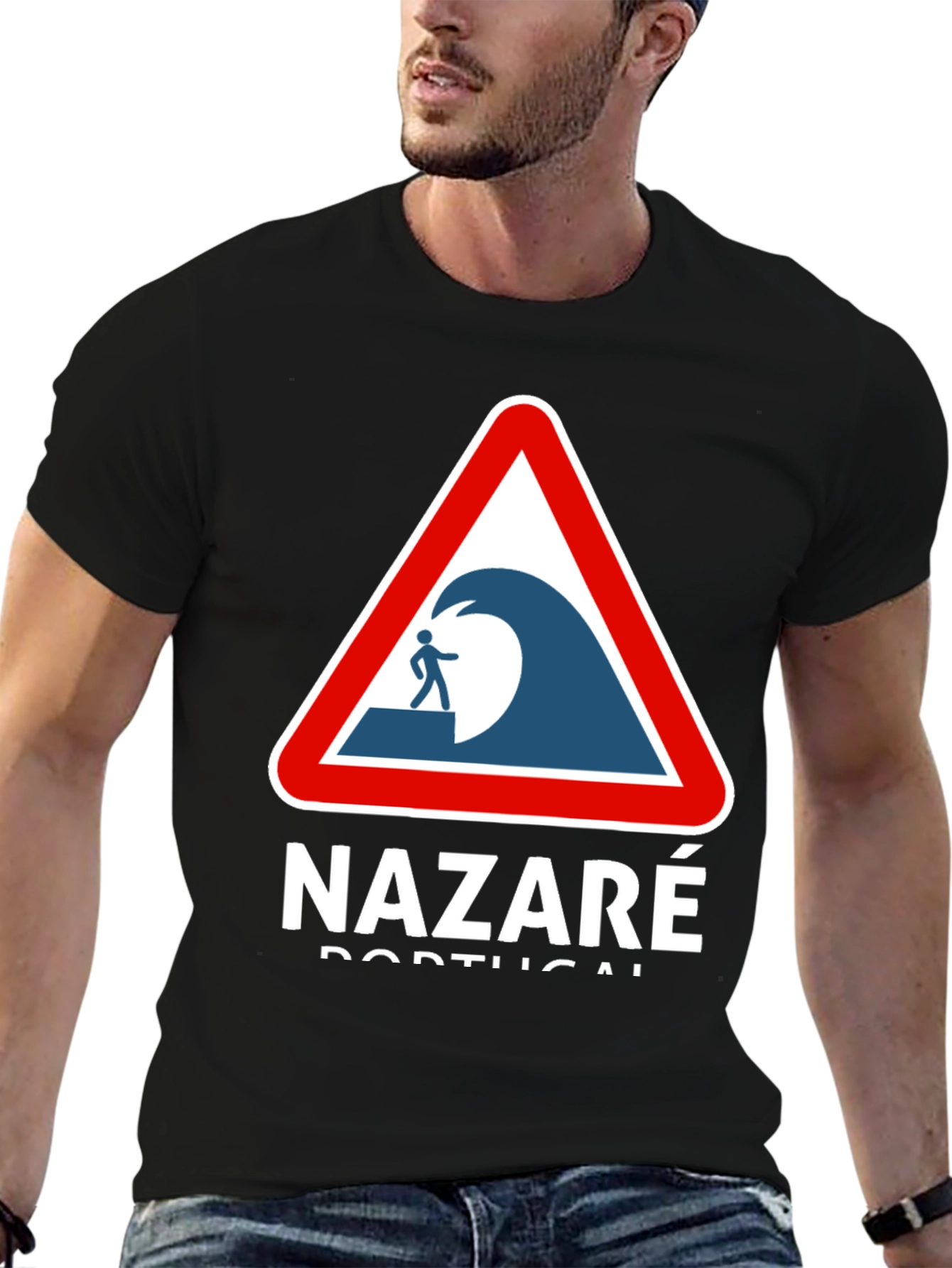 Nazaré Portugal Wave Warning T-Shirt