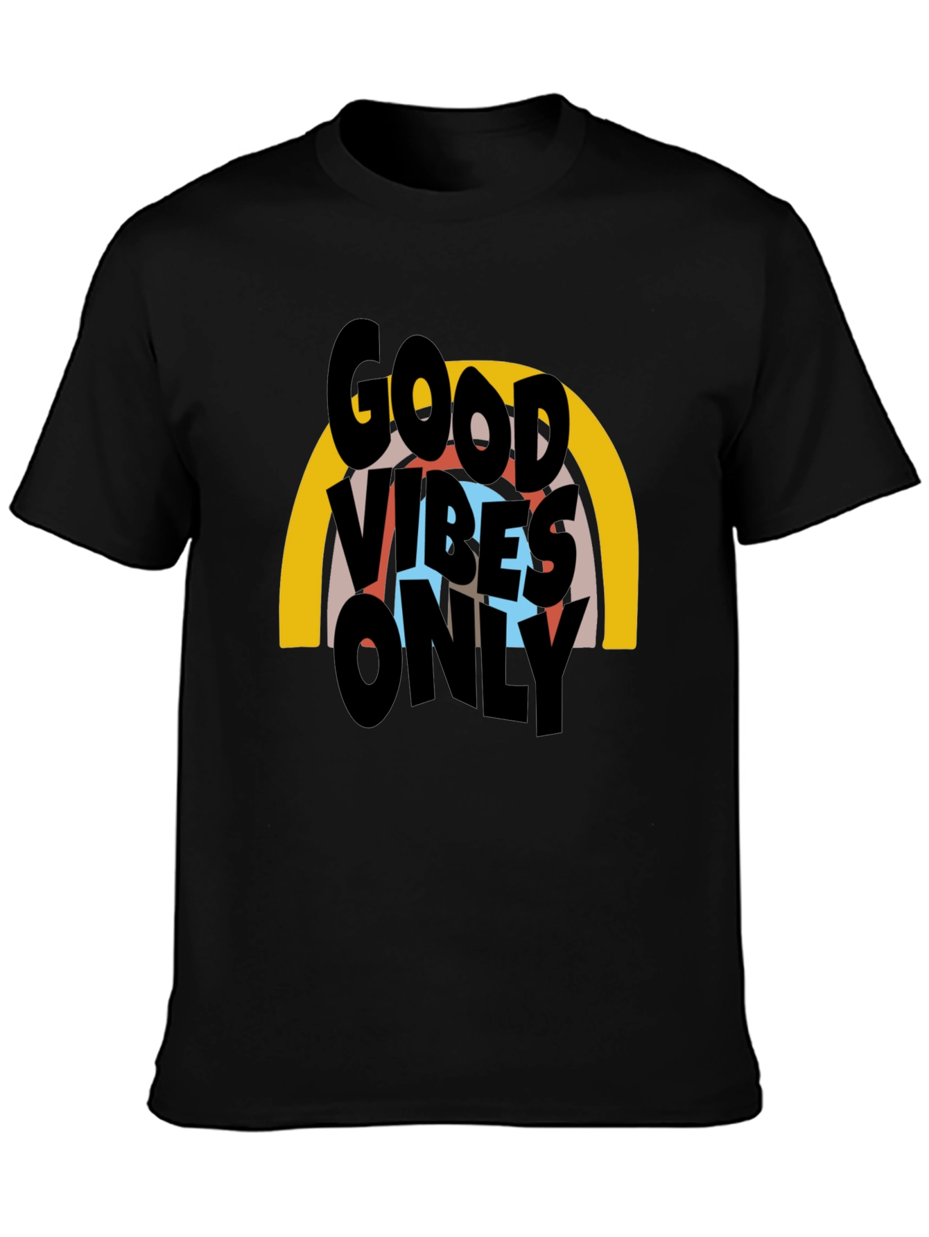 Good Vibes Only Graphic T-Shirt - Black