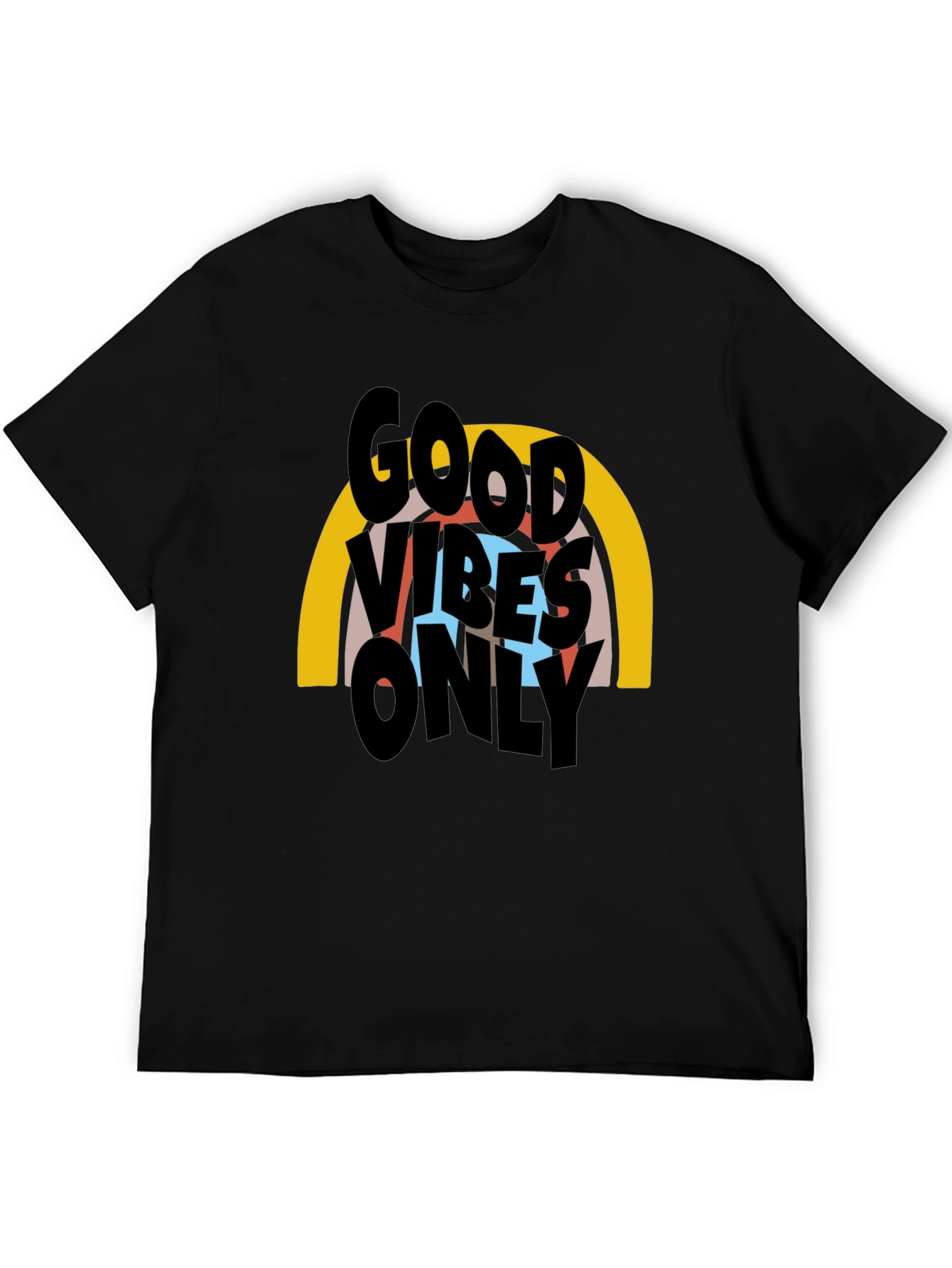 Good Vibes Only Graphic T-Shirt - Black