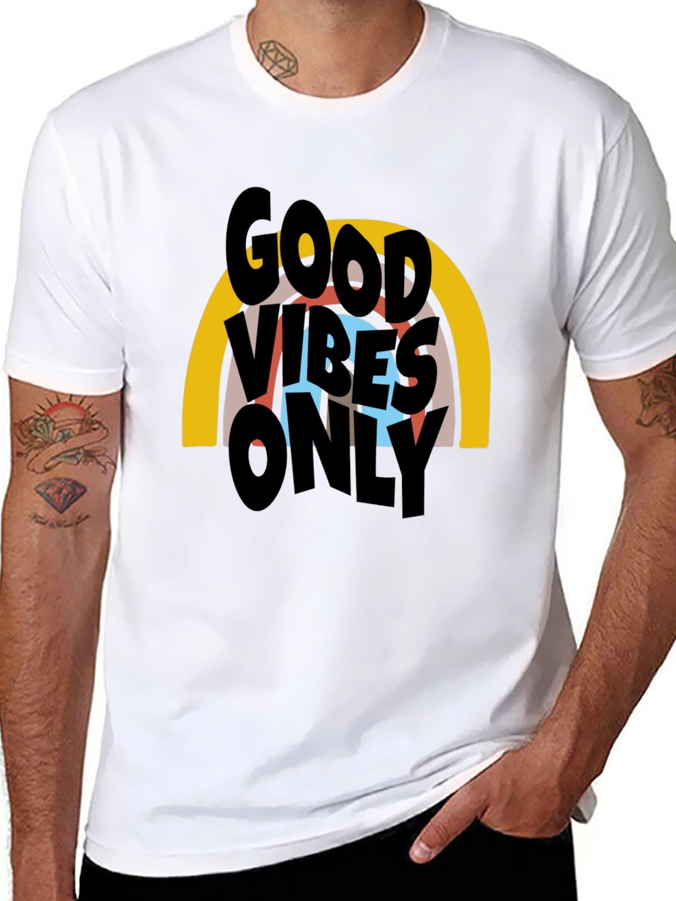 Good Vibes Only Graphic T-Shirt - Black