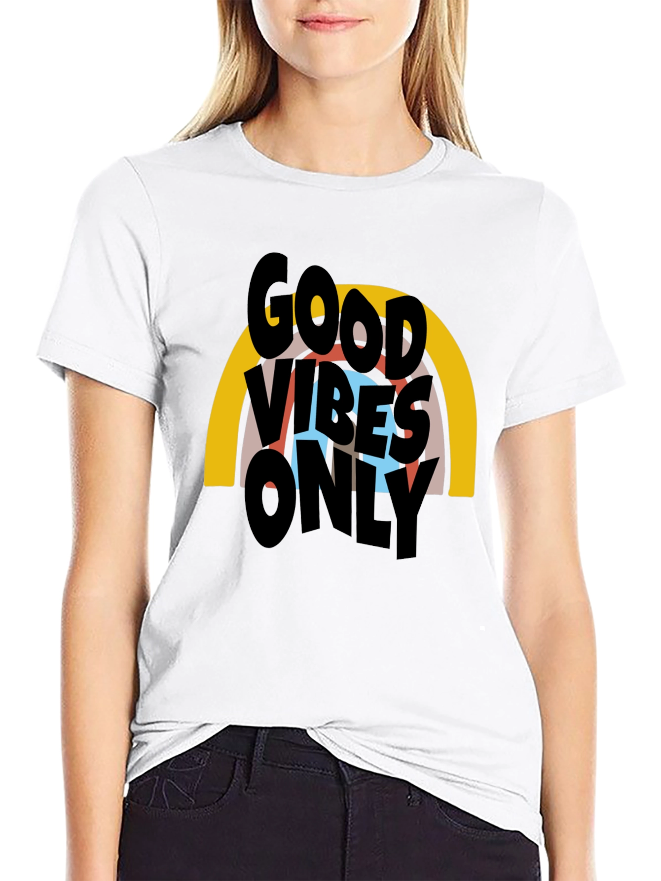 Good Vibes Only Graphic T-Shirt - Black