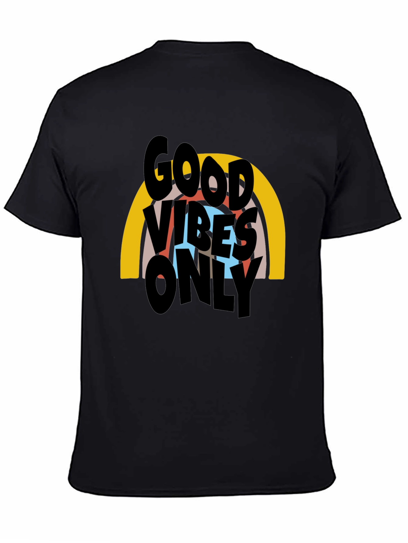 Good Vibes Only Graphic T-Shirt - Black