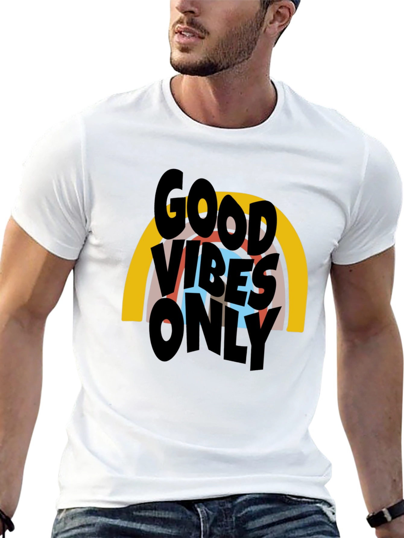 Good Vibes Only Graphic T-Shirt - Black