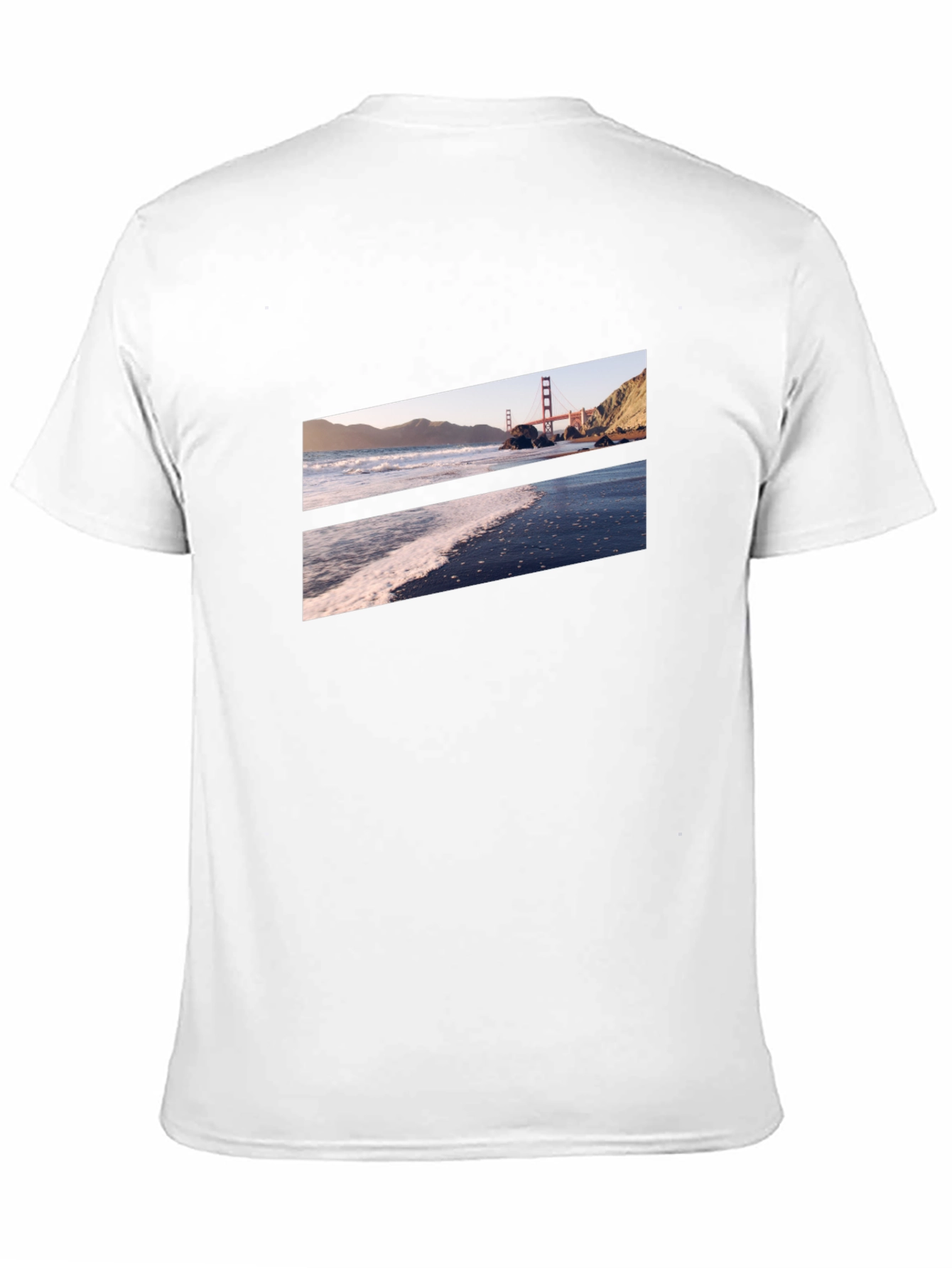 Golden Gate Beach Black Tee