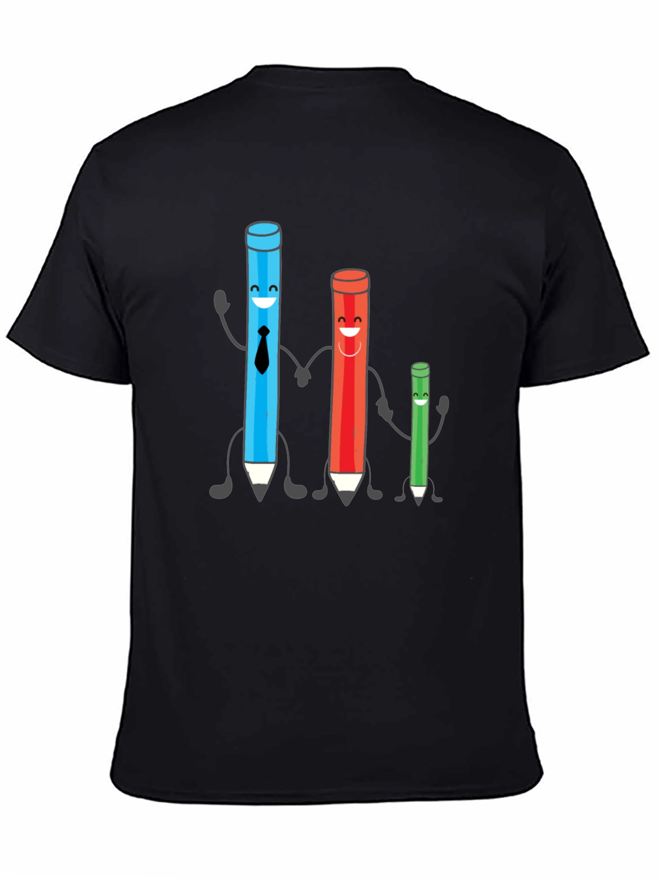 Cartoon Pencil Family T-Shirt