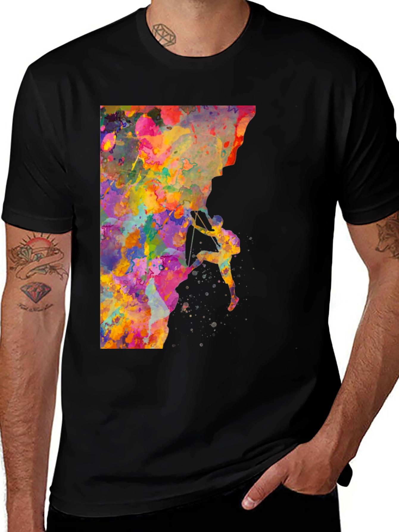 Watercolor Rock Climbing T-Shirt