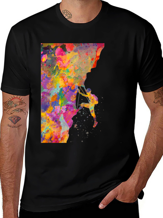Watercolor Rock Climbing T-Shirt