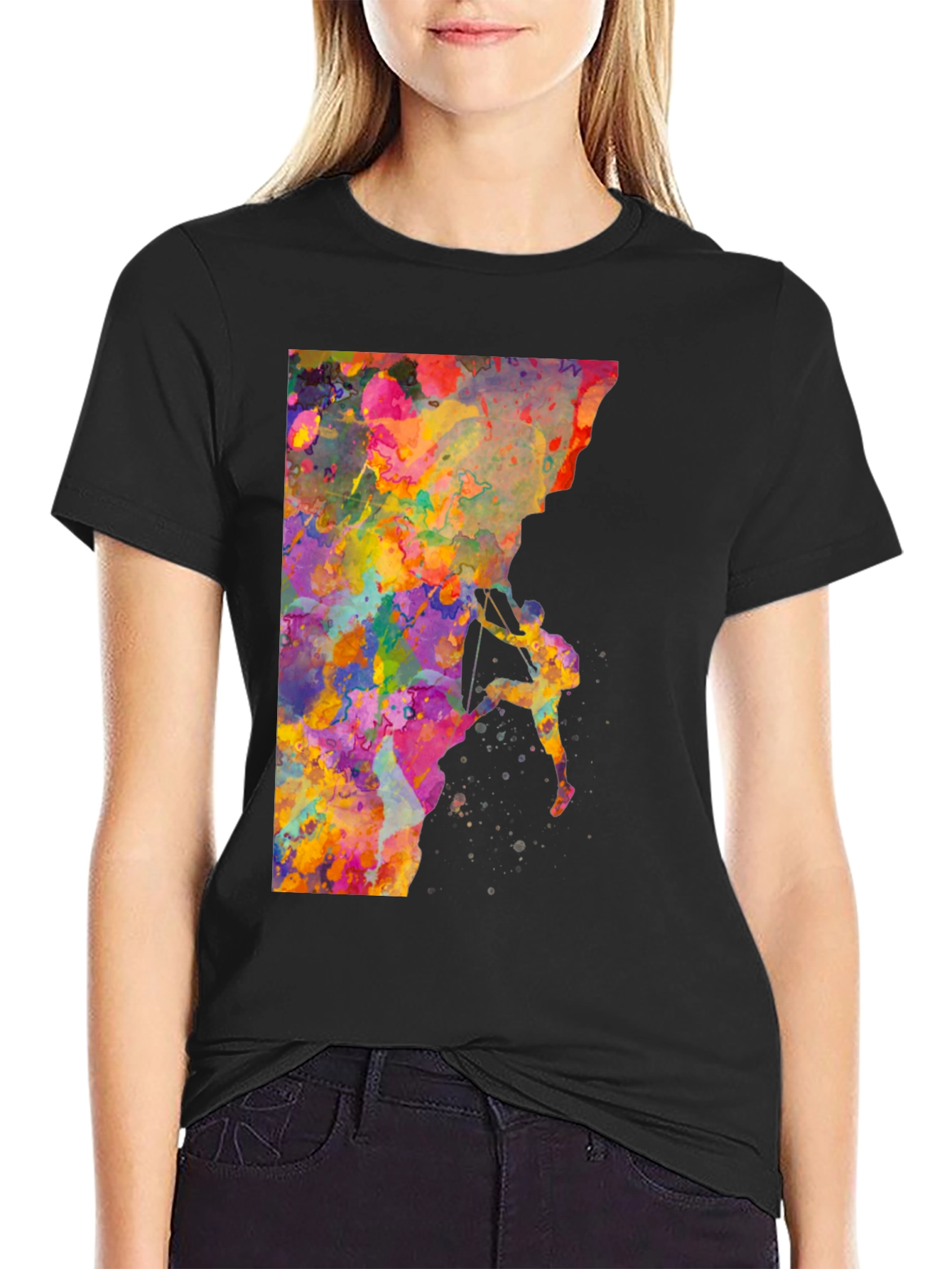 Watercolor Rock Climbing T-Shirt