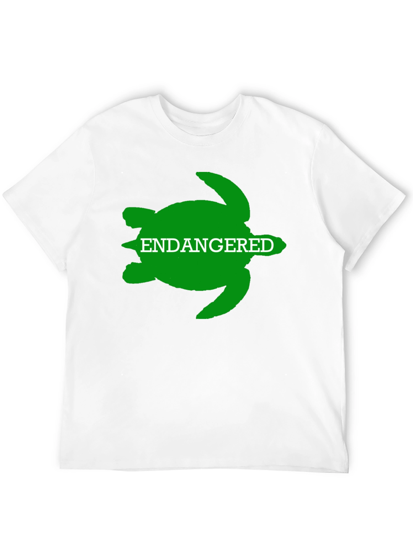 Endangered Turtle Graphic Tee - Black