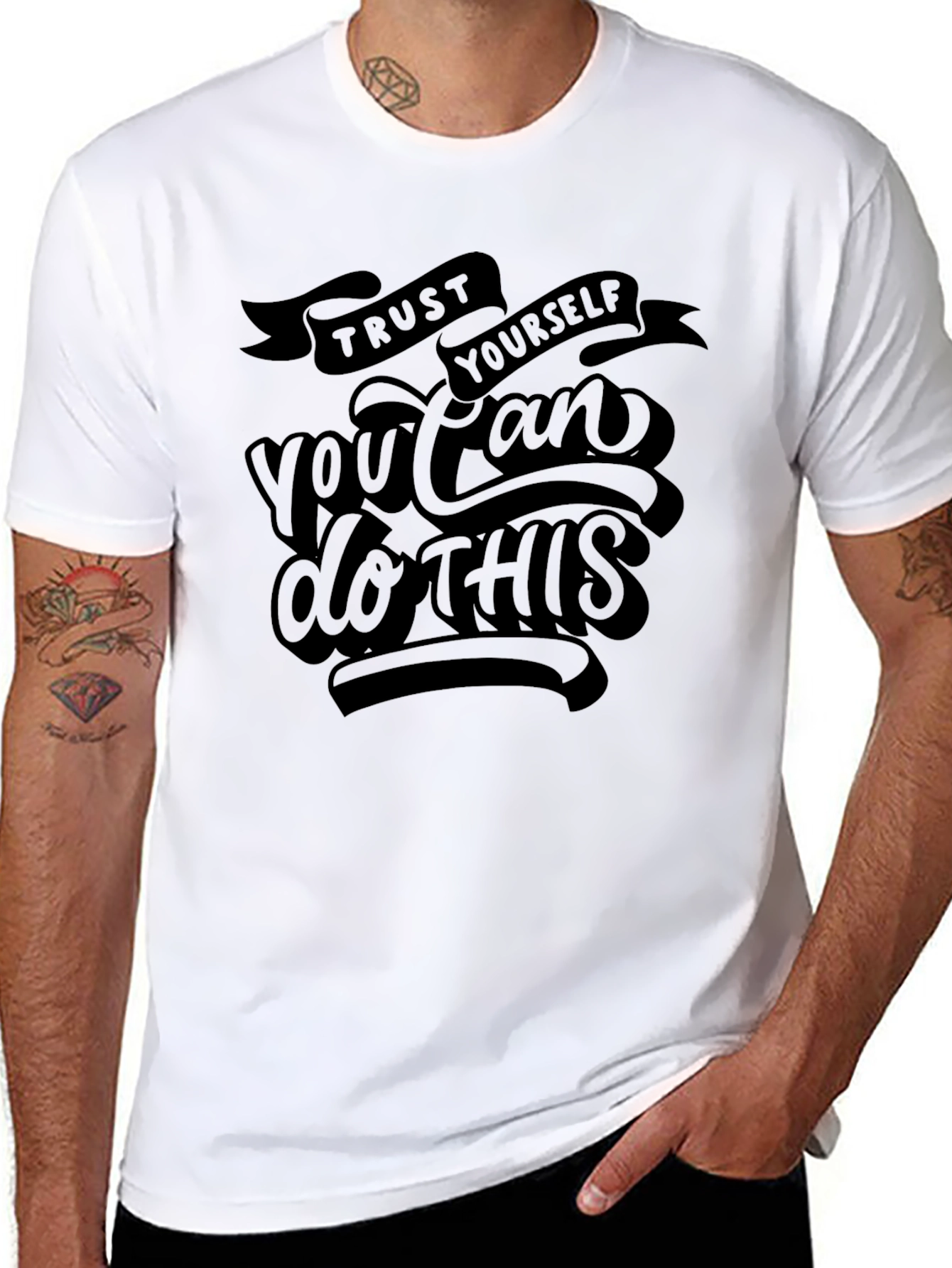 Trust Yourself Graphic Tee - Black