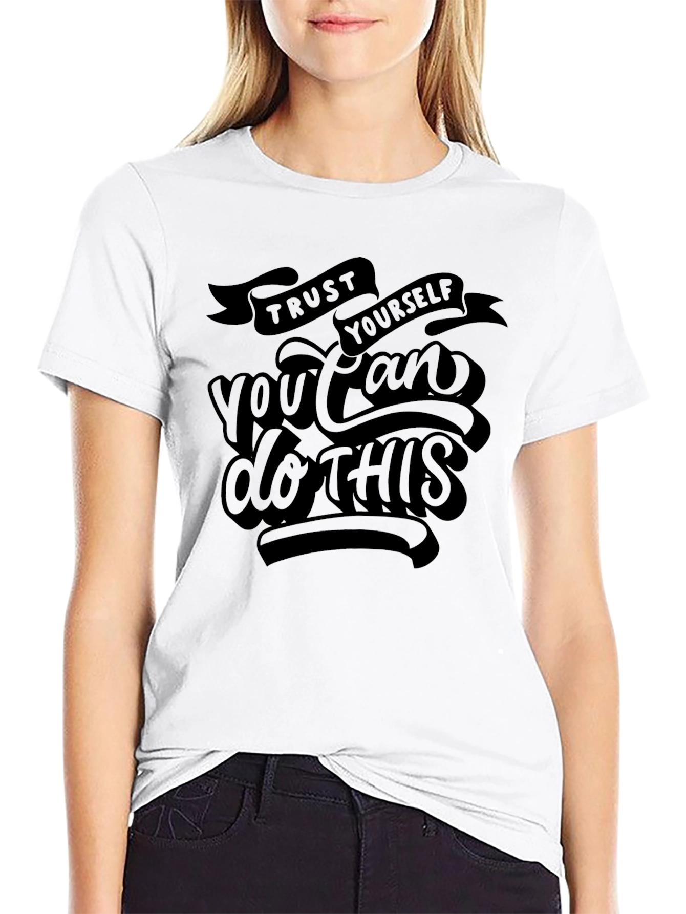 Trust Yourself Graphic Tee - Black