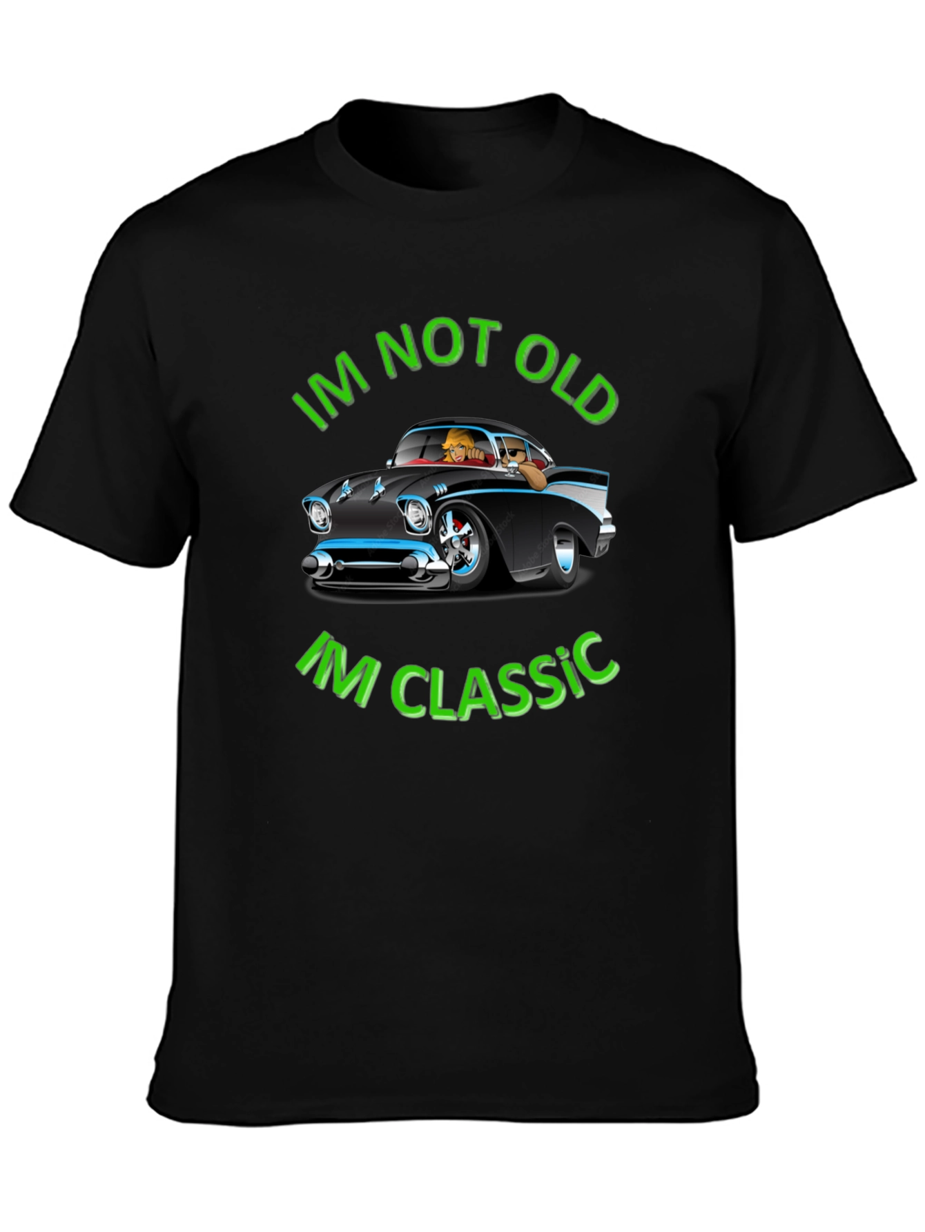 Im Not Old Im Classic Black Graphic Tee
