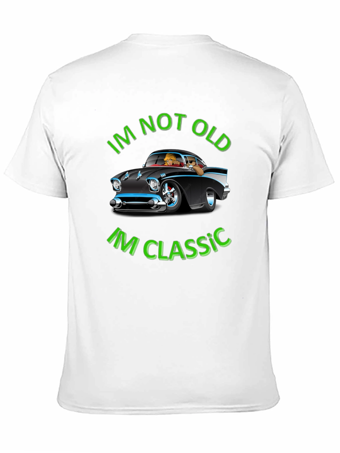 Im Not Old Im Classic Black Graphic Tee