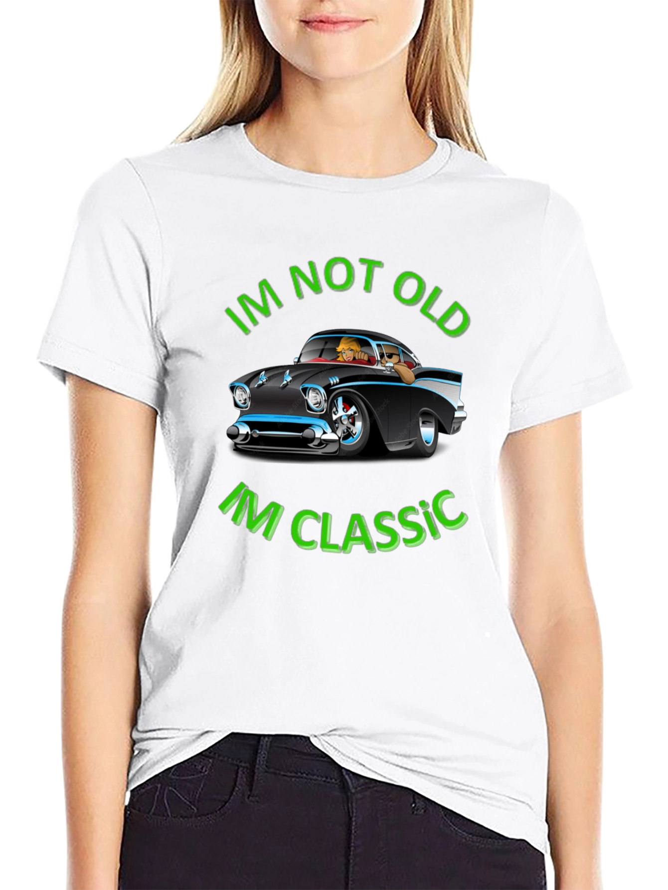 Im Not Old Im Classic Black Graphic Tee