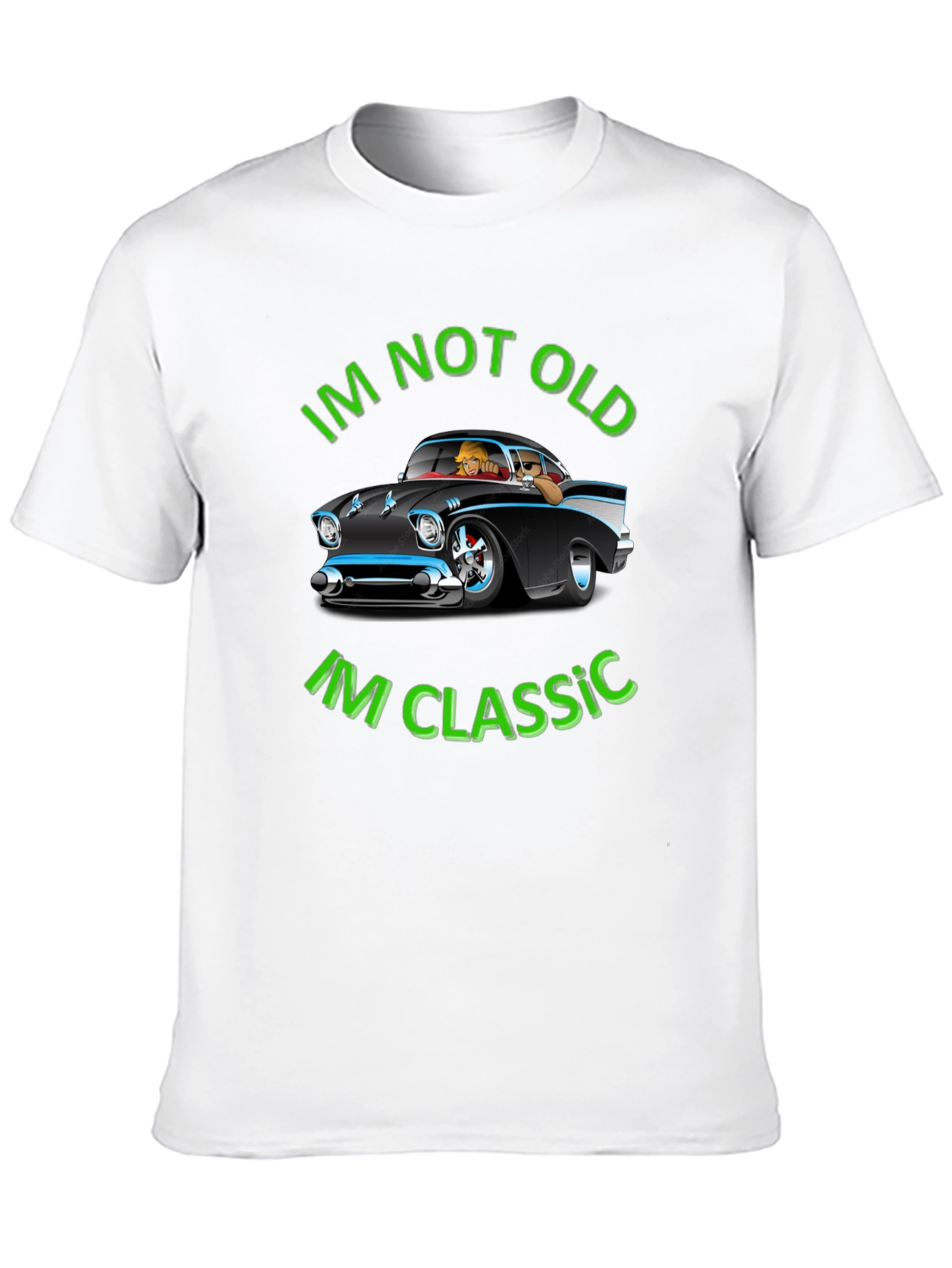 Im Not Old Im Classic Black Graphic Tee