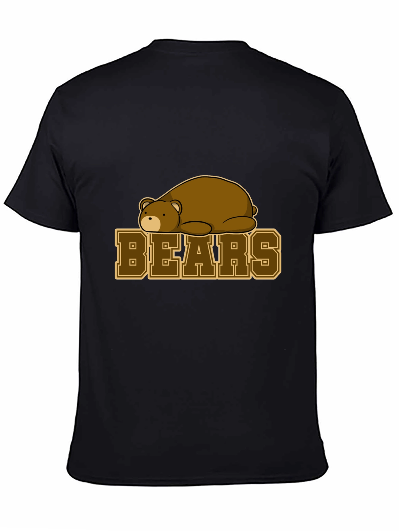 Bears Graphic T-Shirt - Black Cotton Tee