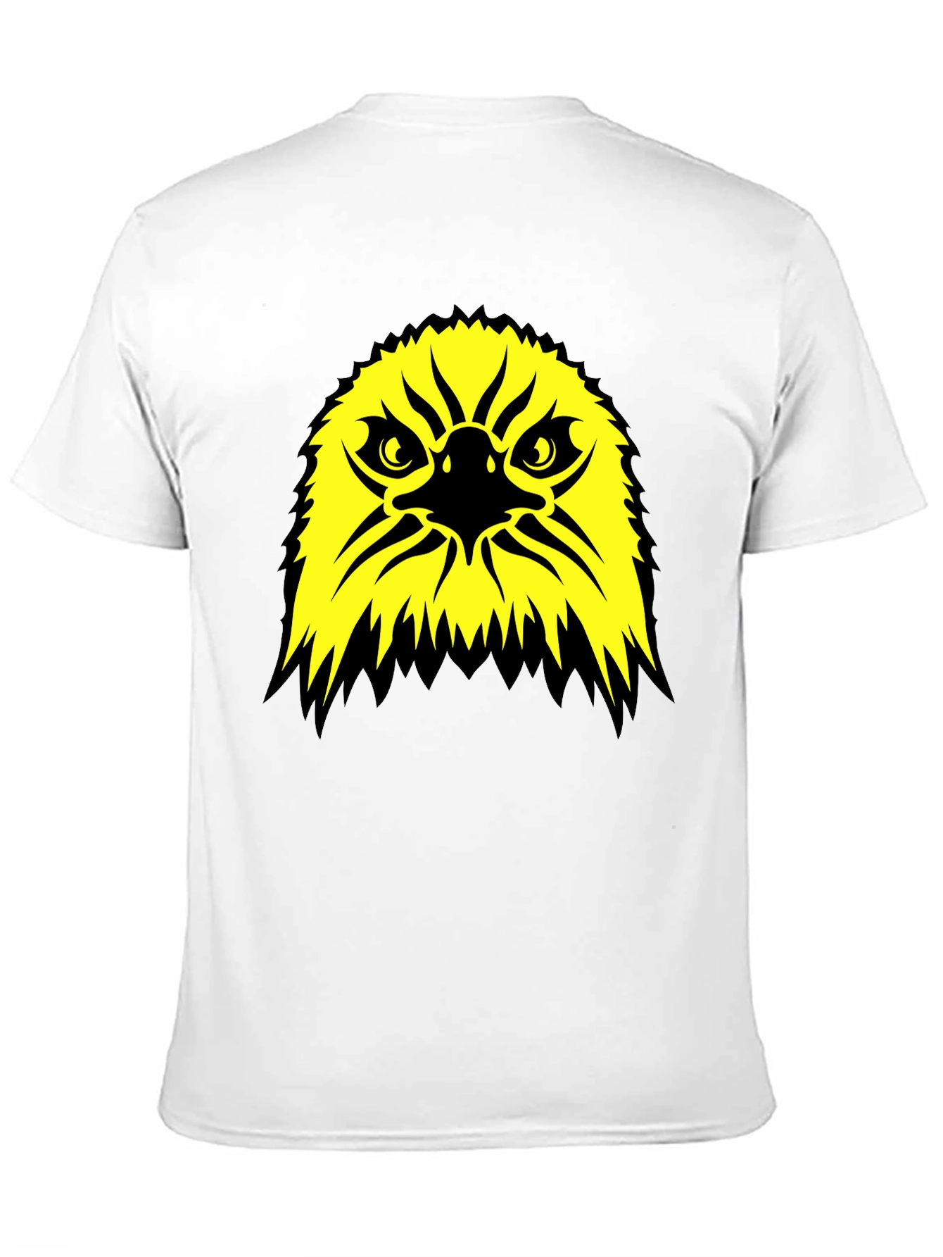 Bold Eagle Graphic Tee - Black Cotton T-Shirt