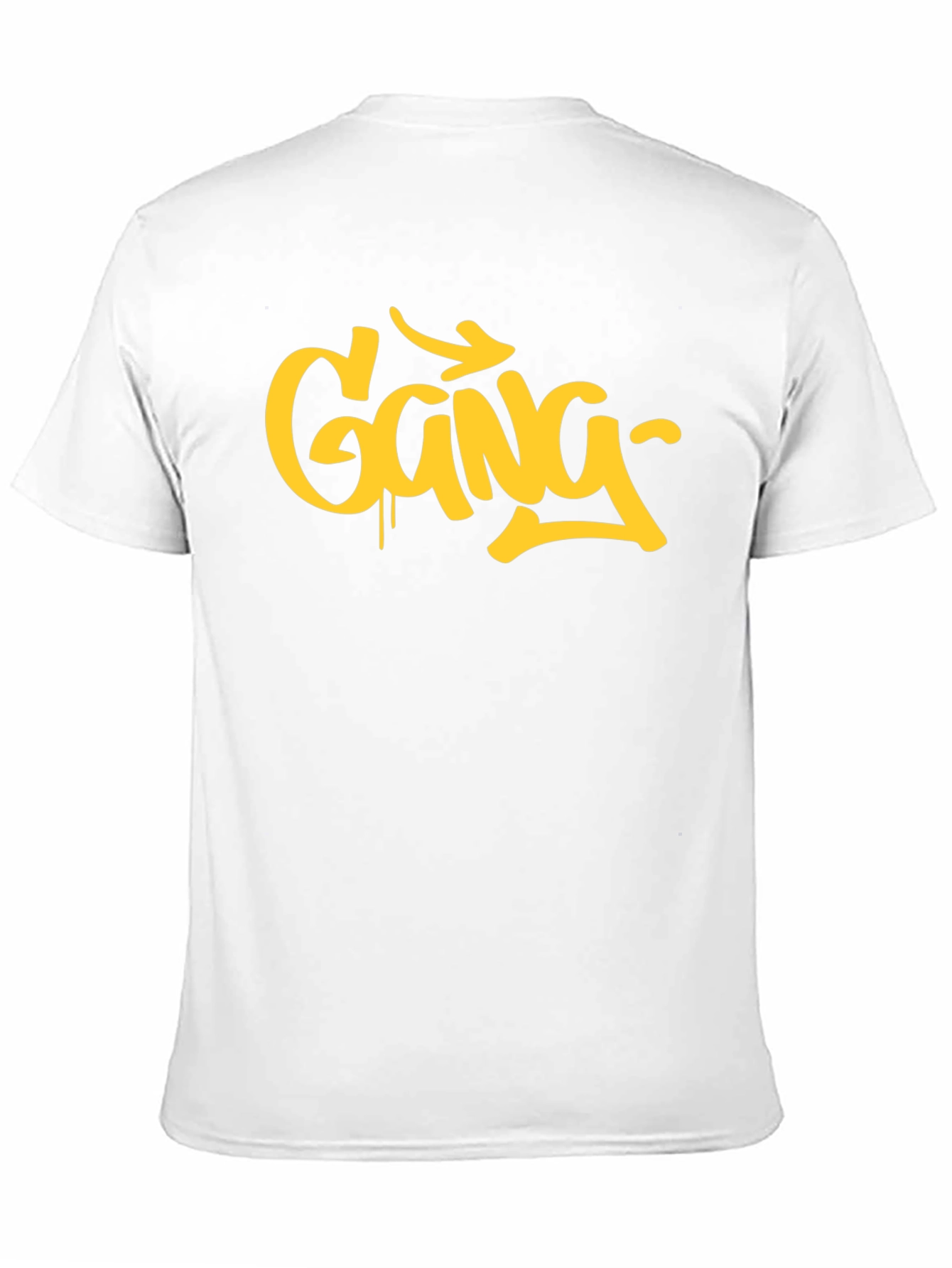 Urban Style Gang Graphic Print Black T-Shirt