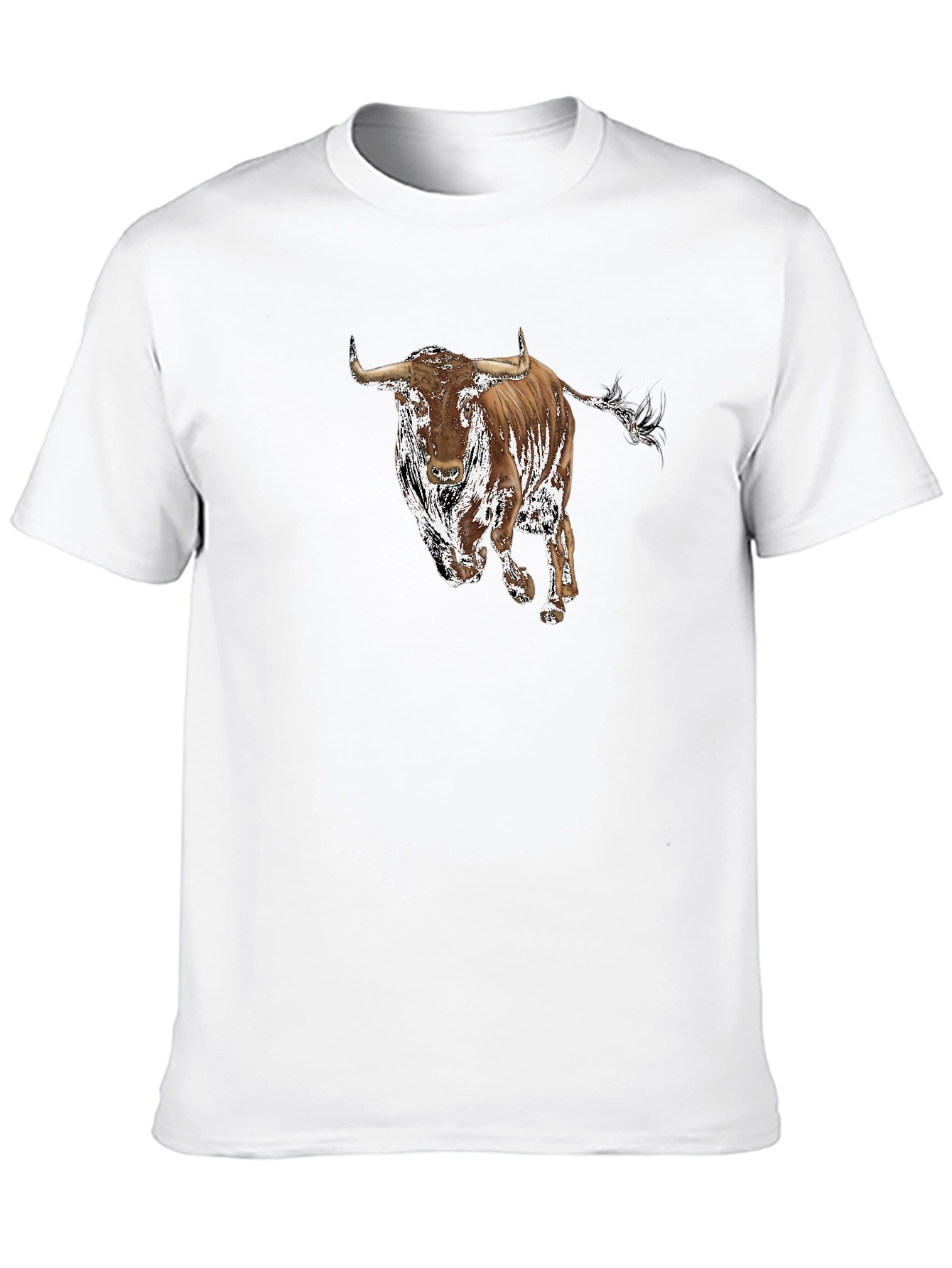 Bull Graphic Tee - Black Casual Shirt