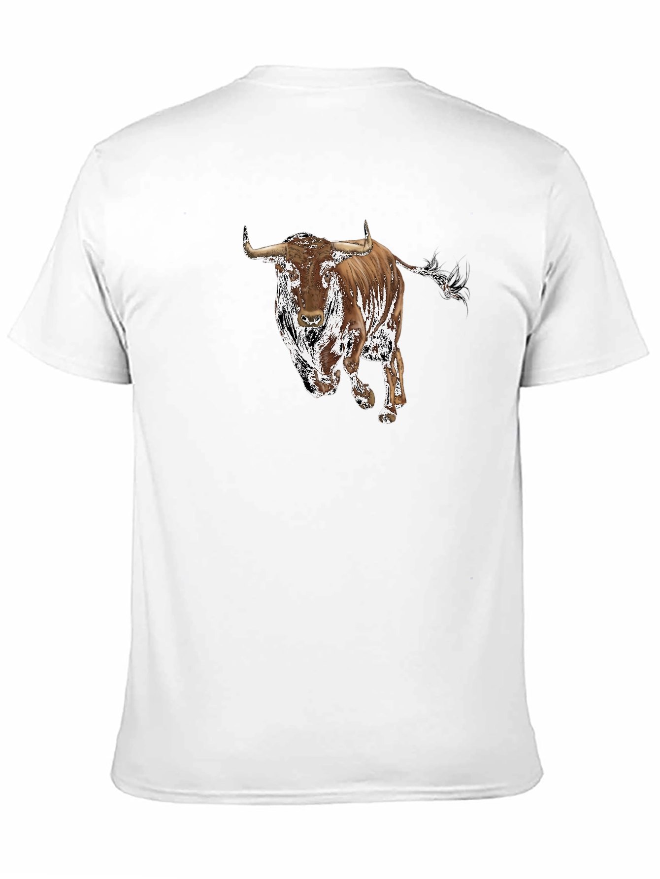 Bull Graphic Tee - Black Casual Shirt