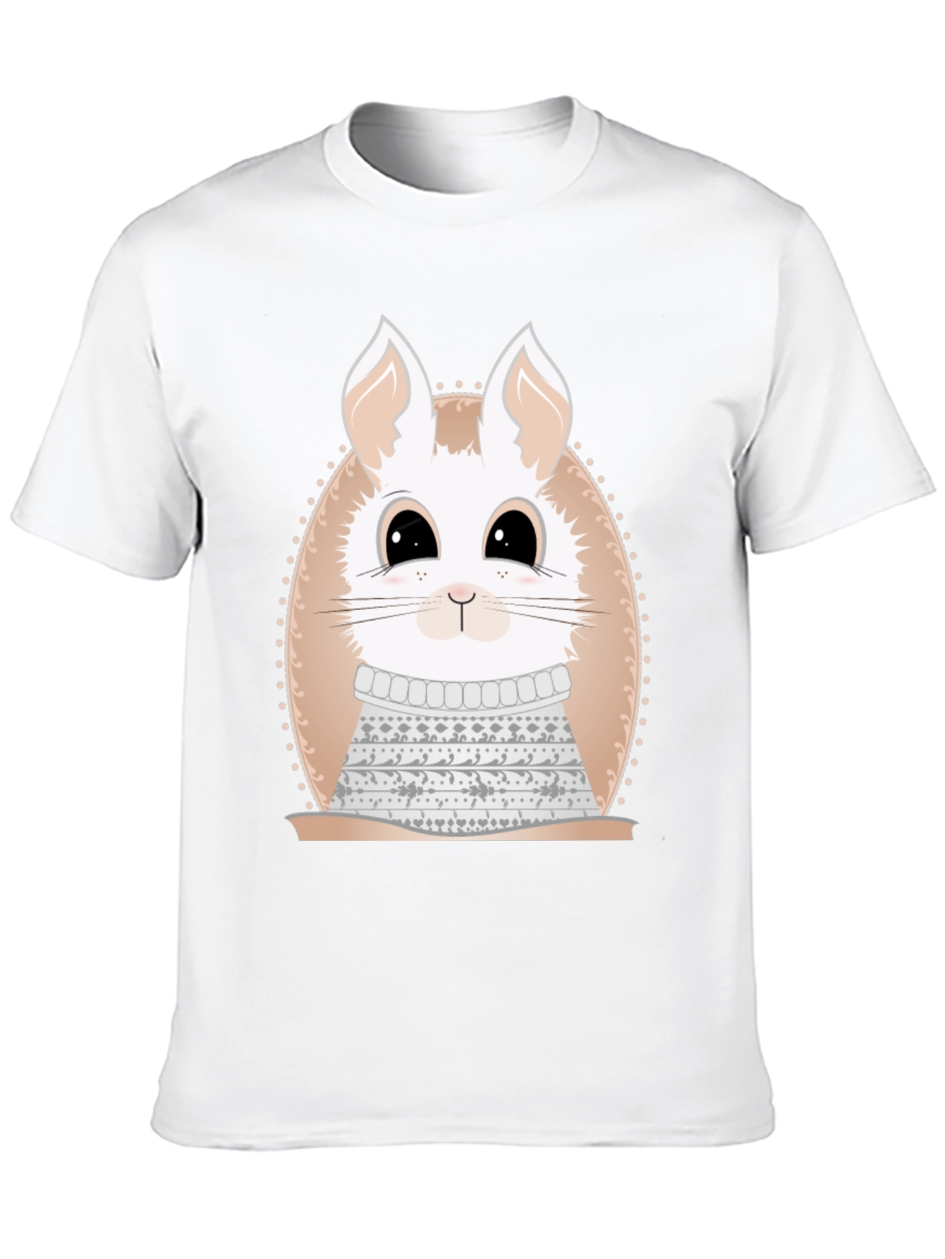 Cute Bunny in Sweater Graphic Tee - Unique Design