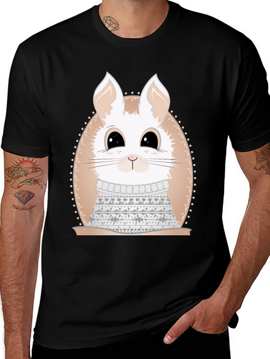 Cute Bunny in Sweater Graphic Tee - Unique Design