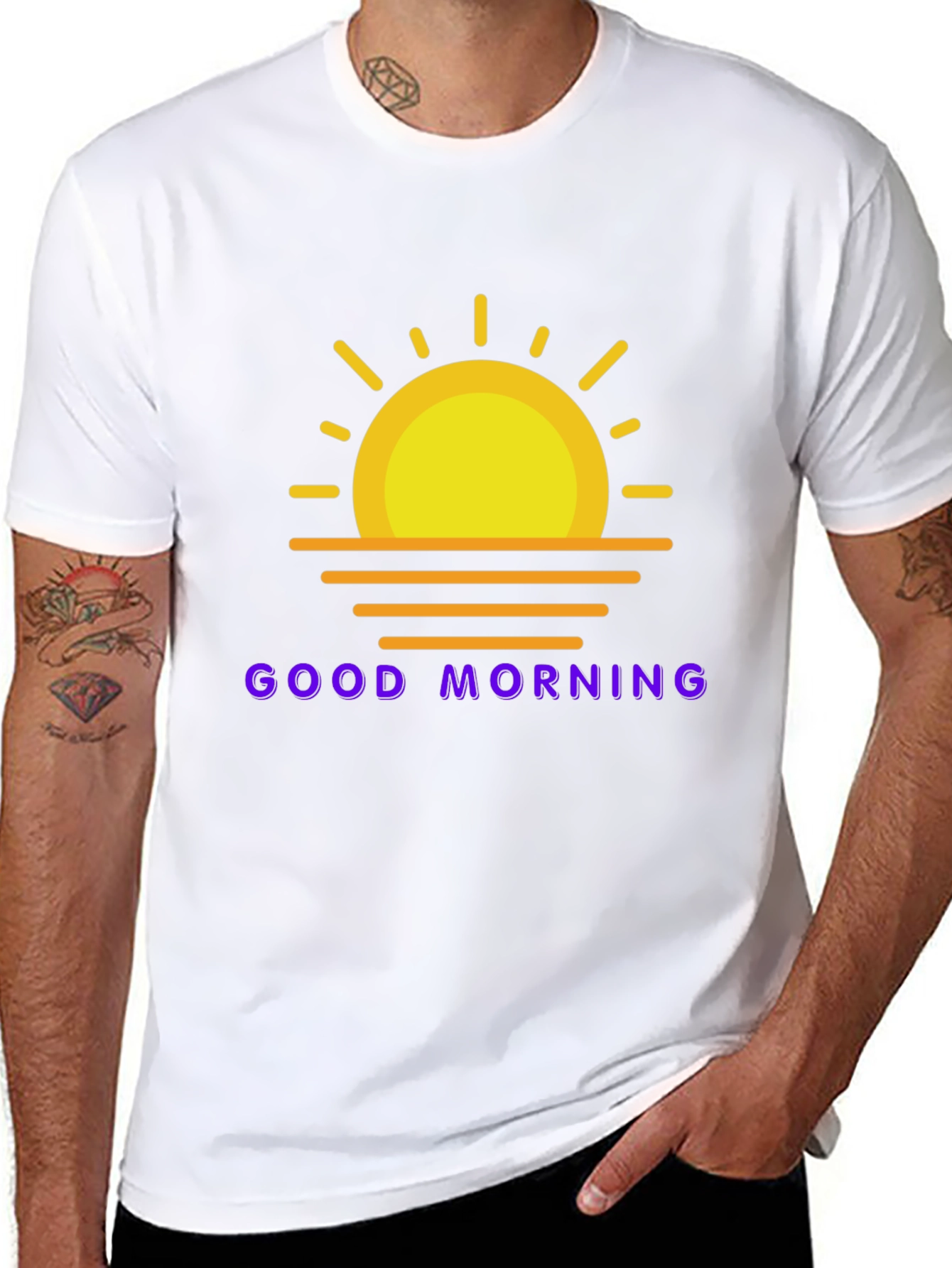 Good Morning Graphic Tee - Black
